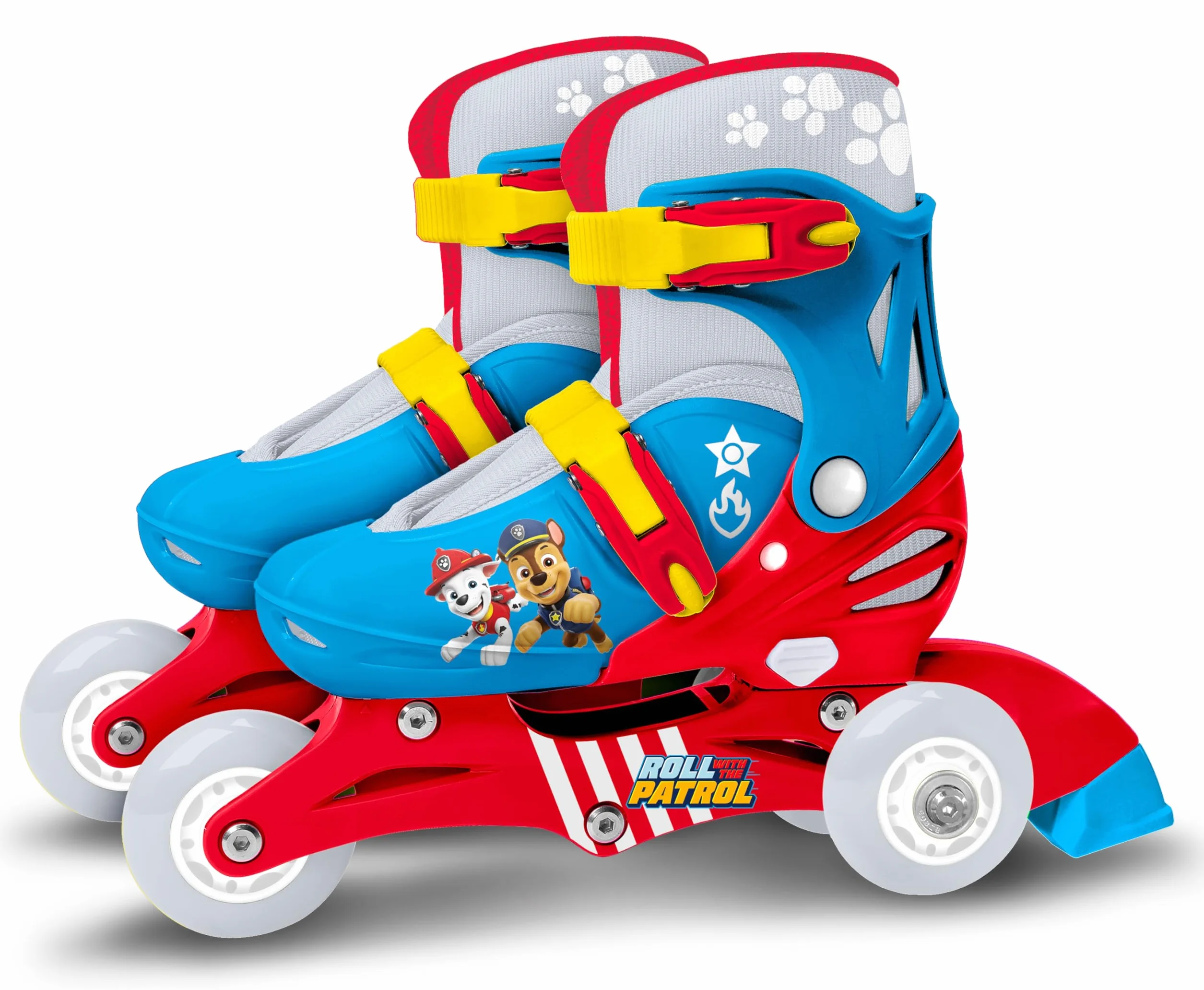 Paw Patrol Adjustable 3 Wheels Skate Size 27-30, Bleu
