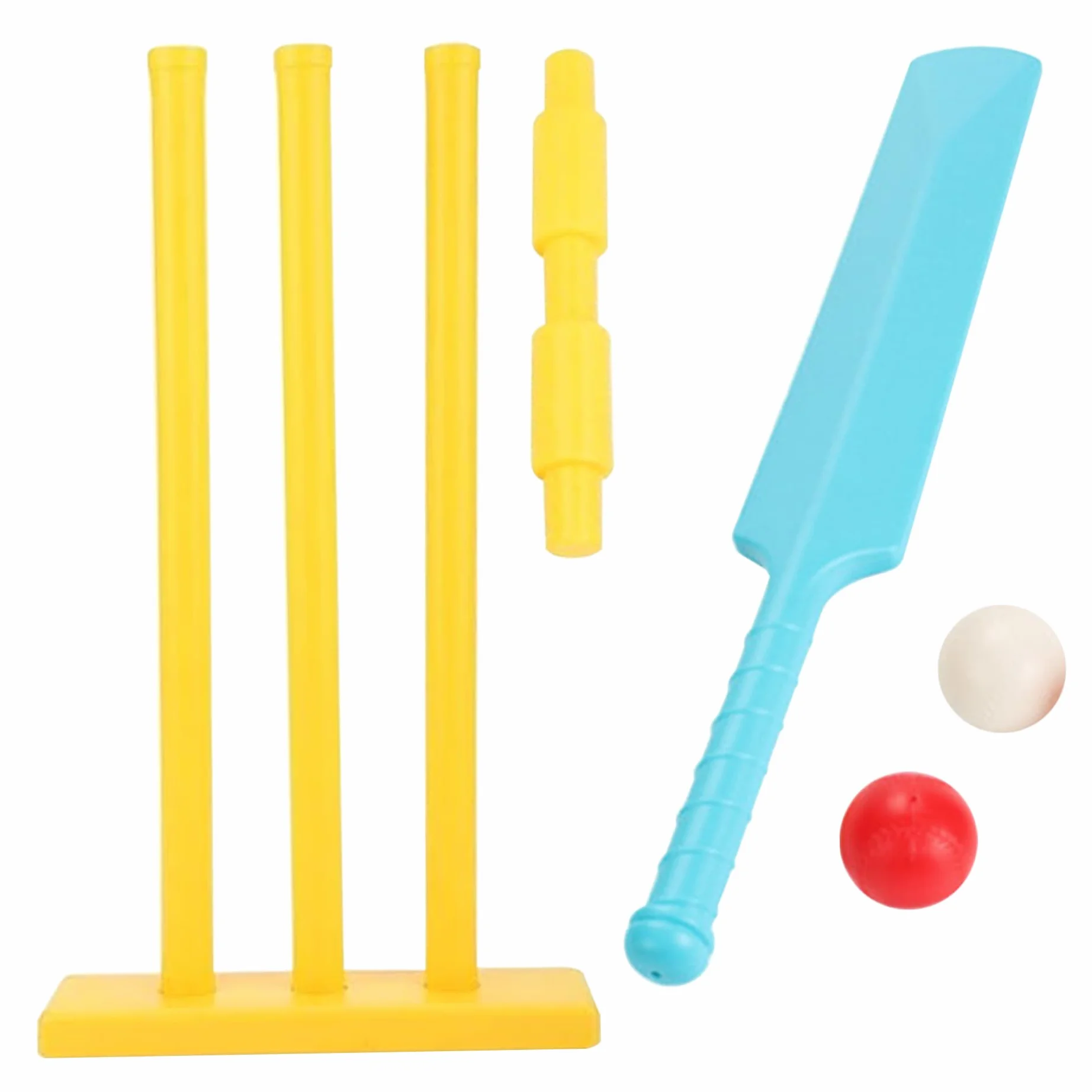 Ensemble de cricket pour enfants PP sans BPA avec batte, souches et 2 balles