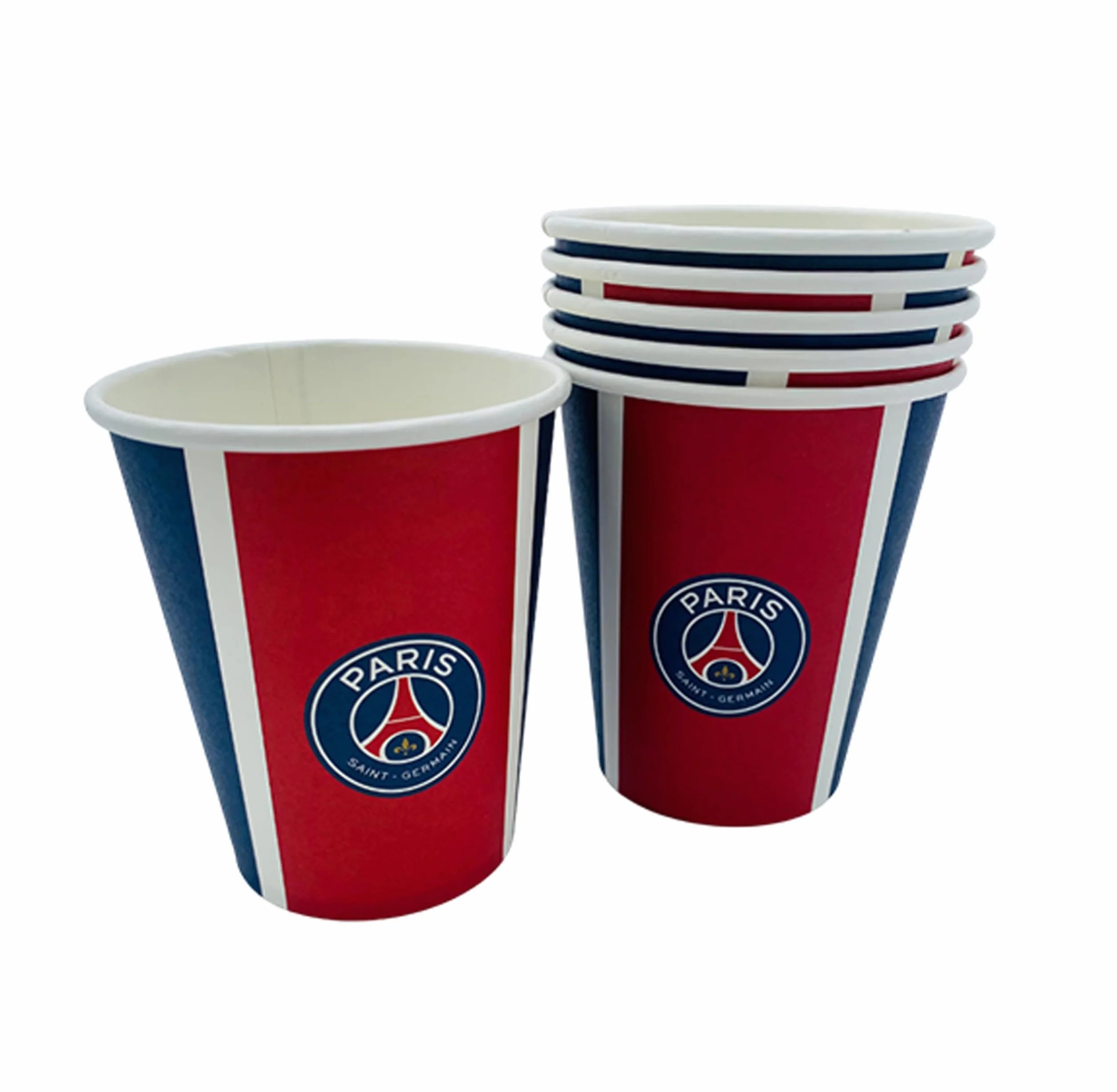 PARIS SAINT GERMAIN PSG 6 x verre gobelet jetable 25cl Collection officielle