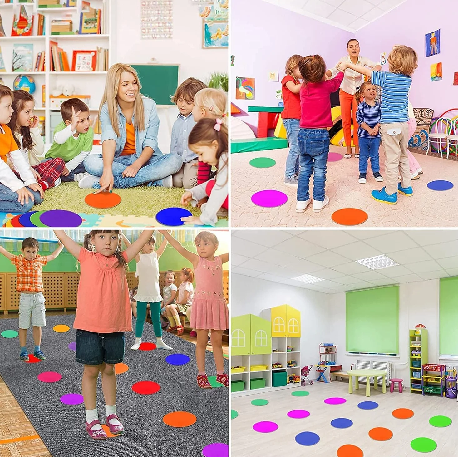 Marqueur Spot Antidérapant 10cm Caoutchouc Multicolore Agility Point Sport