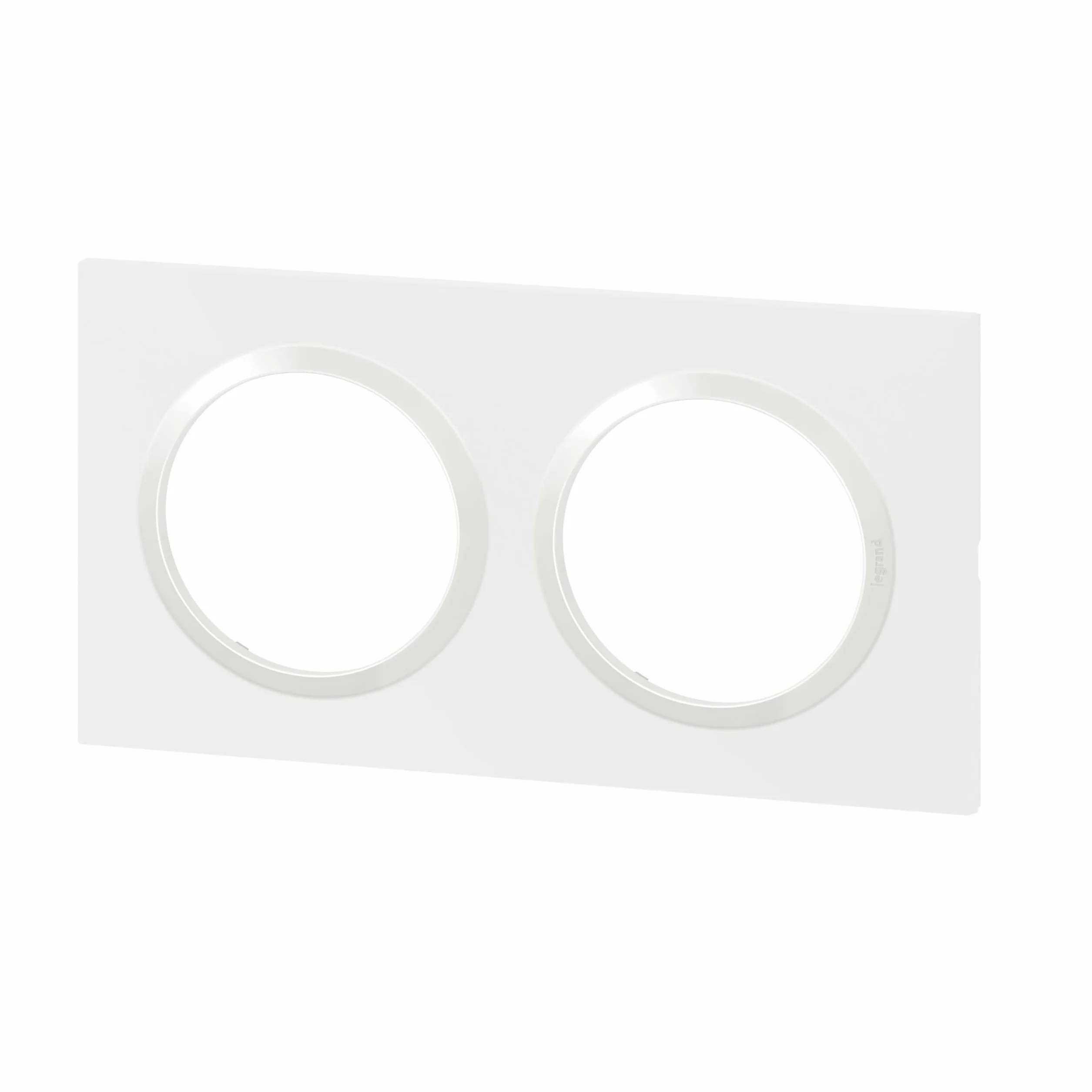 LEGRAND Plaque Carrée dooxie de Finition 2 Postes Blanc Fabriqué En France