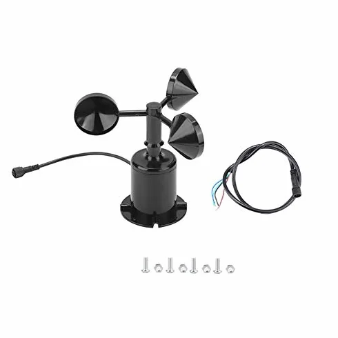 Capteur de Vitesse du Vent Trois Tasses Anémomètre DC5-30V Type Impulsion
