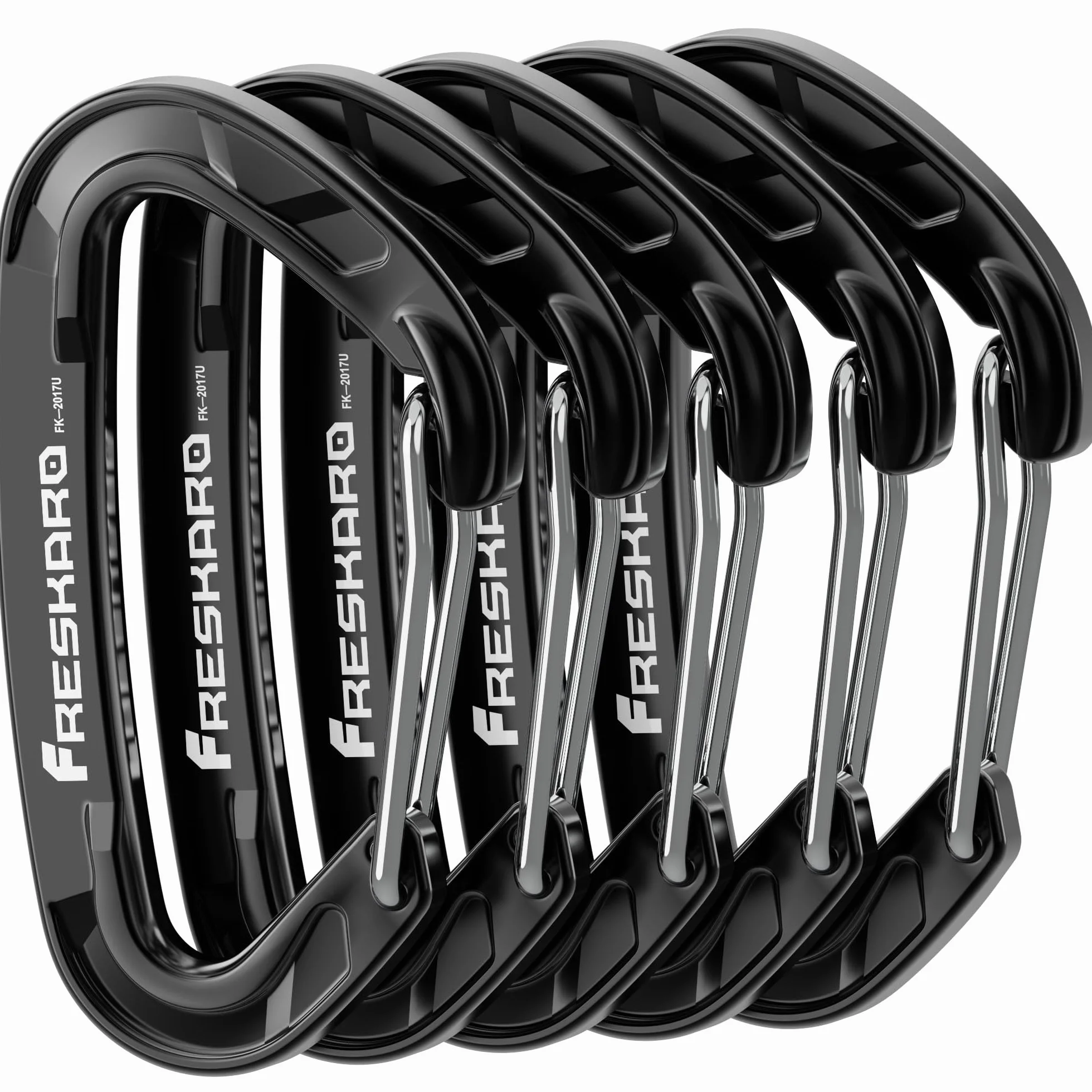 FresKaro Mousquetons Dégaines Aluminium 7075 8kN 816kg Acier Inoxydable 6cm