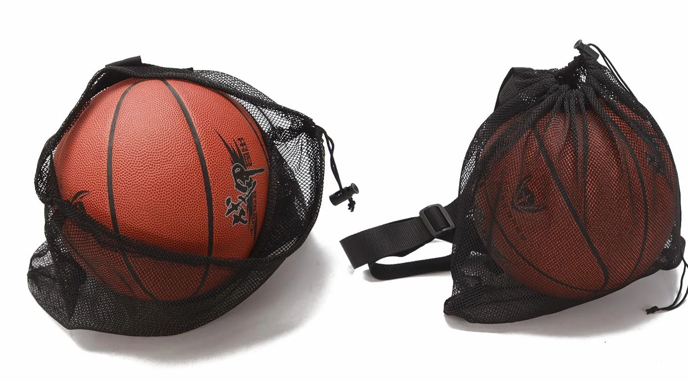 MINZHI Lot de 2 Sacs de Basket-Ball Portables - Sac à Dos et Sac en Filet