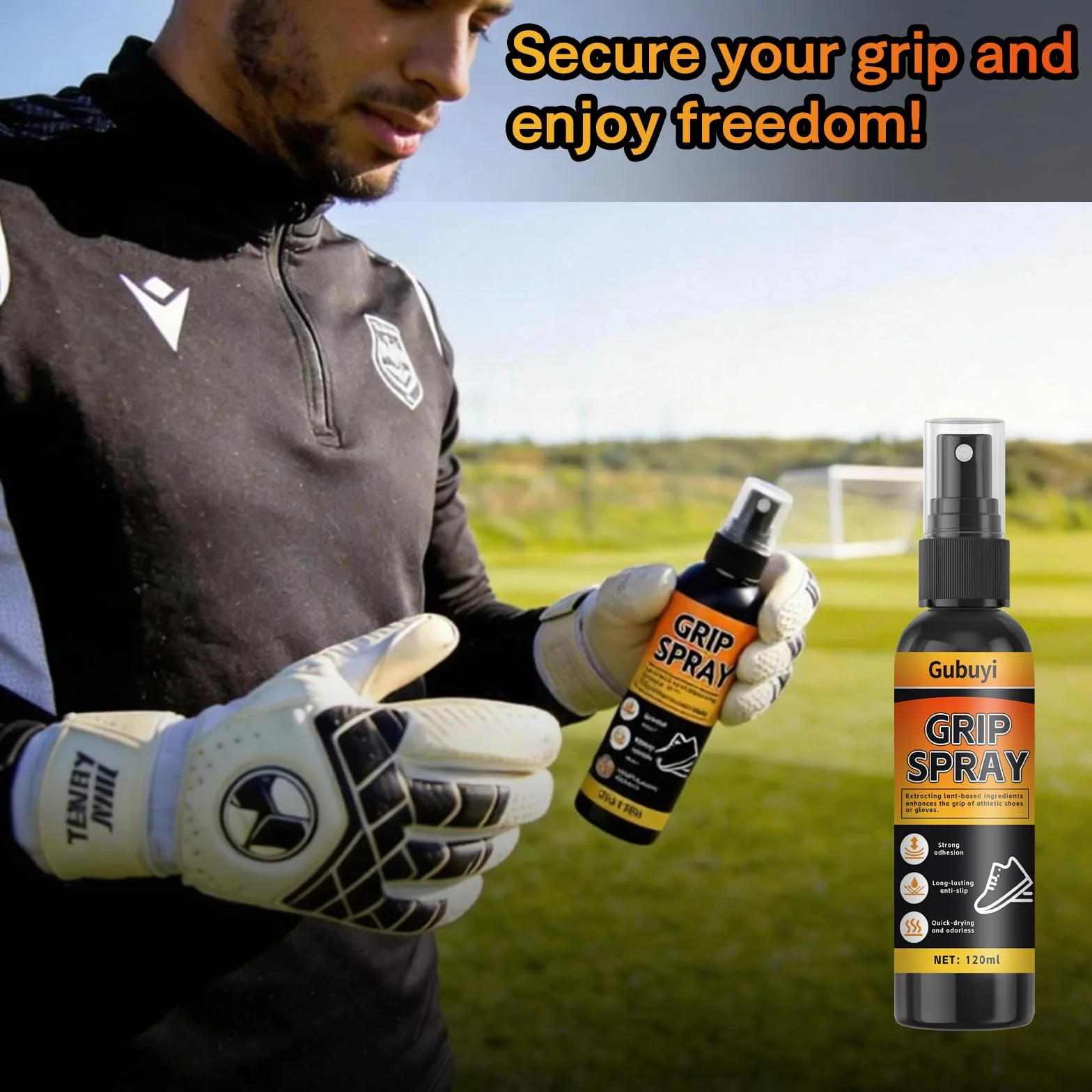 Spray Antidérapant pour Chaussures de Basket-Ball 120ml, Anti Slip Performance Enhancer, Améliore la Traction