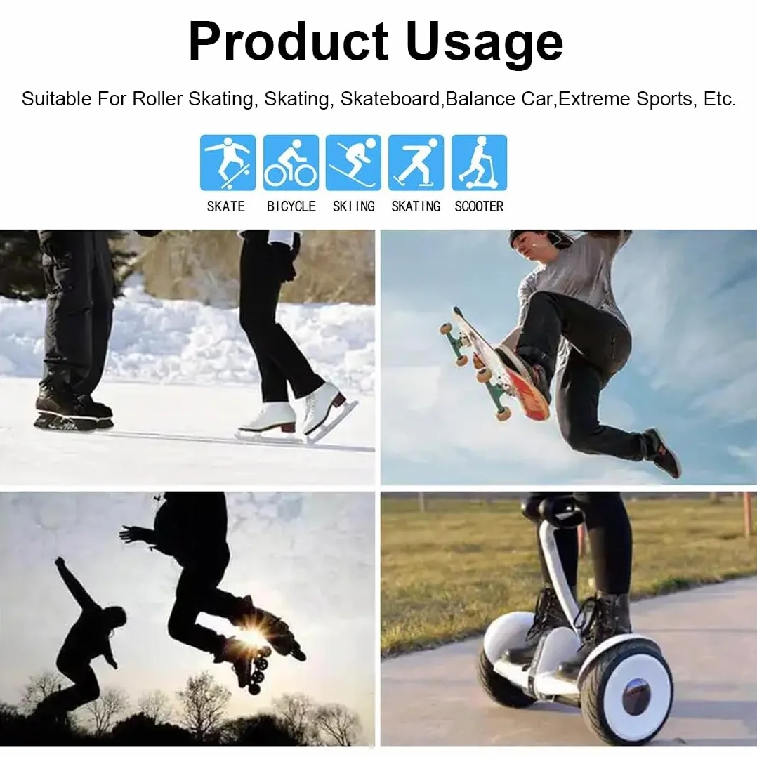 Ensemble de protection pour patins à roulettes pour enfants 6 pièces genouillères coudières protège-poignets 3-12 ans