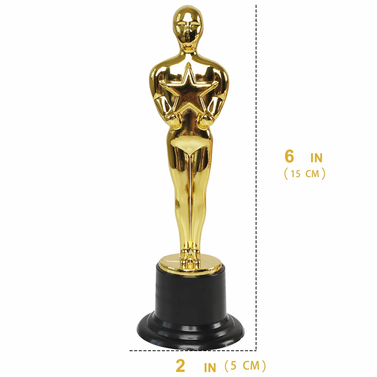Statuettes de Trophées en Plastique Lot de 24 pour Récompense Scolaire et Fête