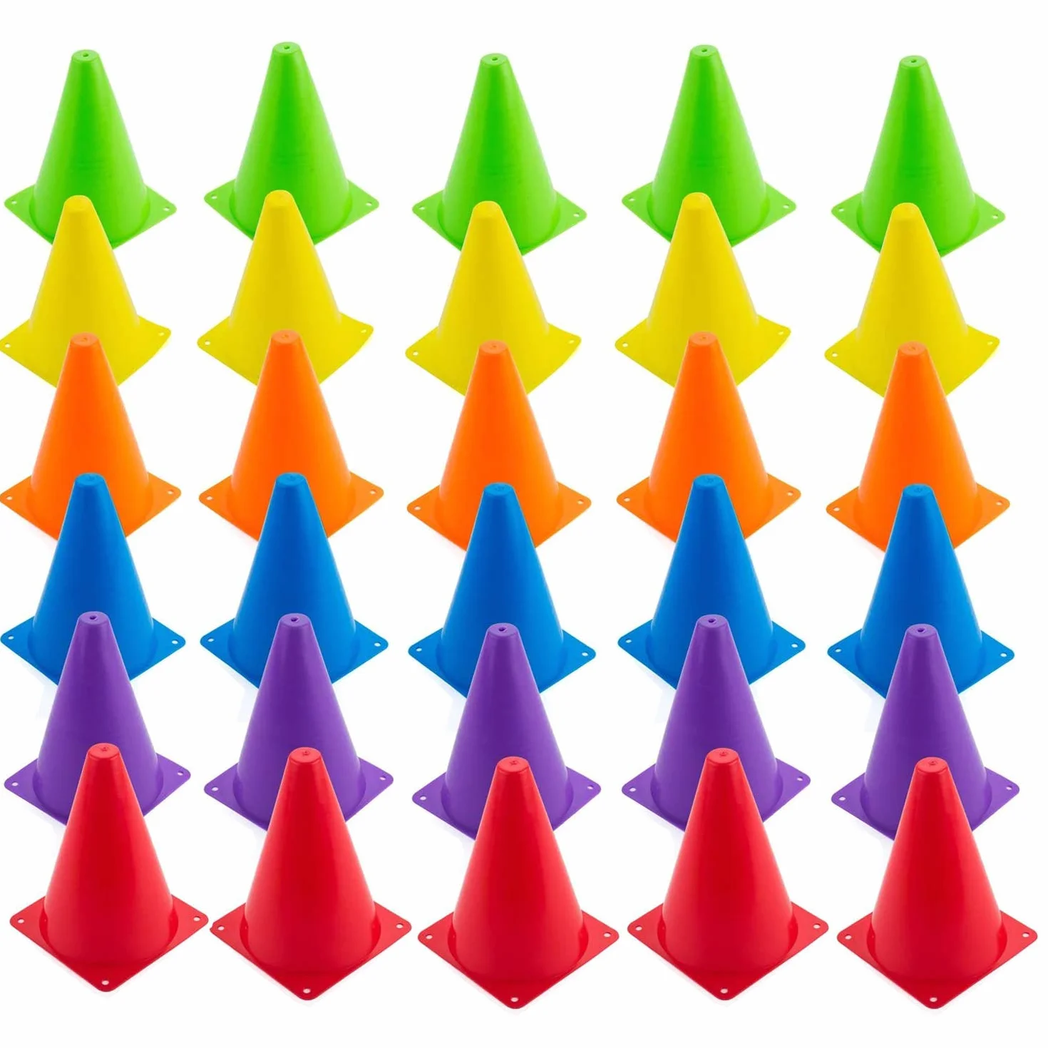 Tebery Faswin 30 Pièces Cônes de Signalisation en Plastique pour Sport Extérieur