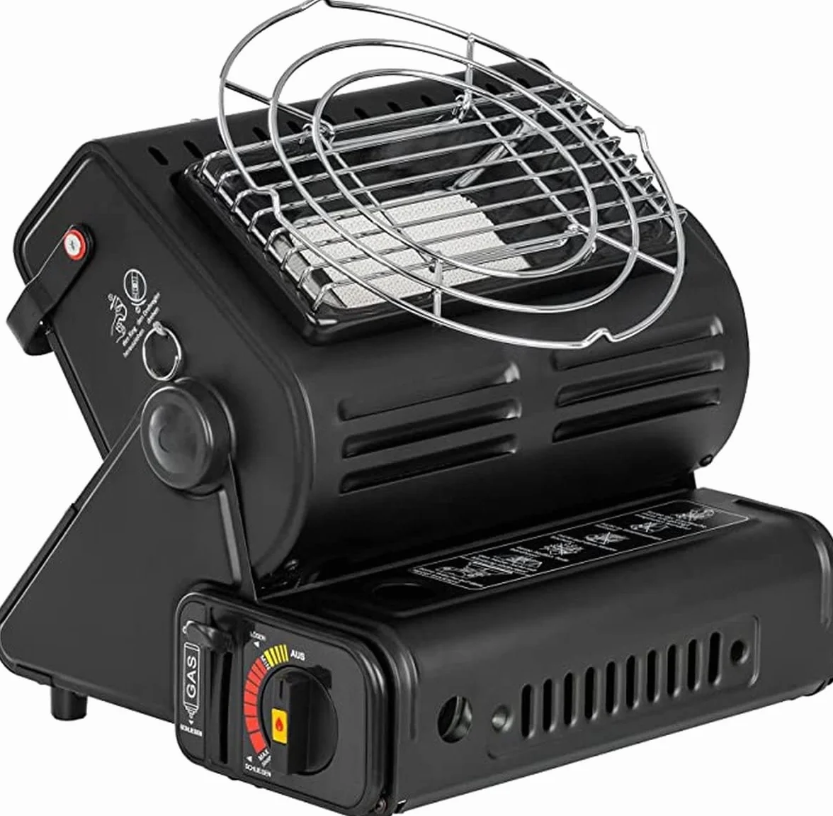 SMH LINE® Chauffage à Gaz Portable 2 en 1 1,3 kW Céramique GPL Camping Extérieur