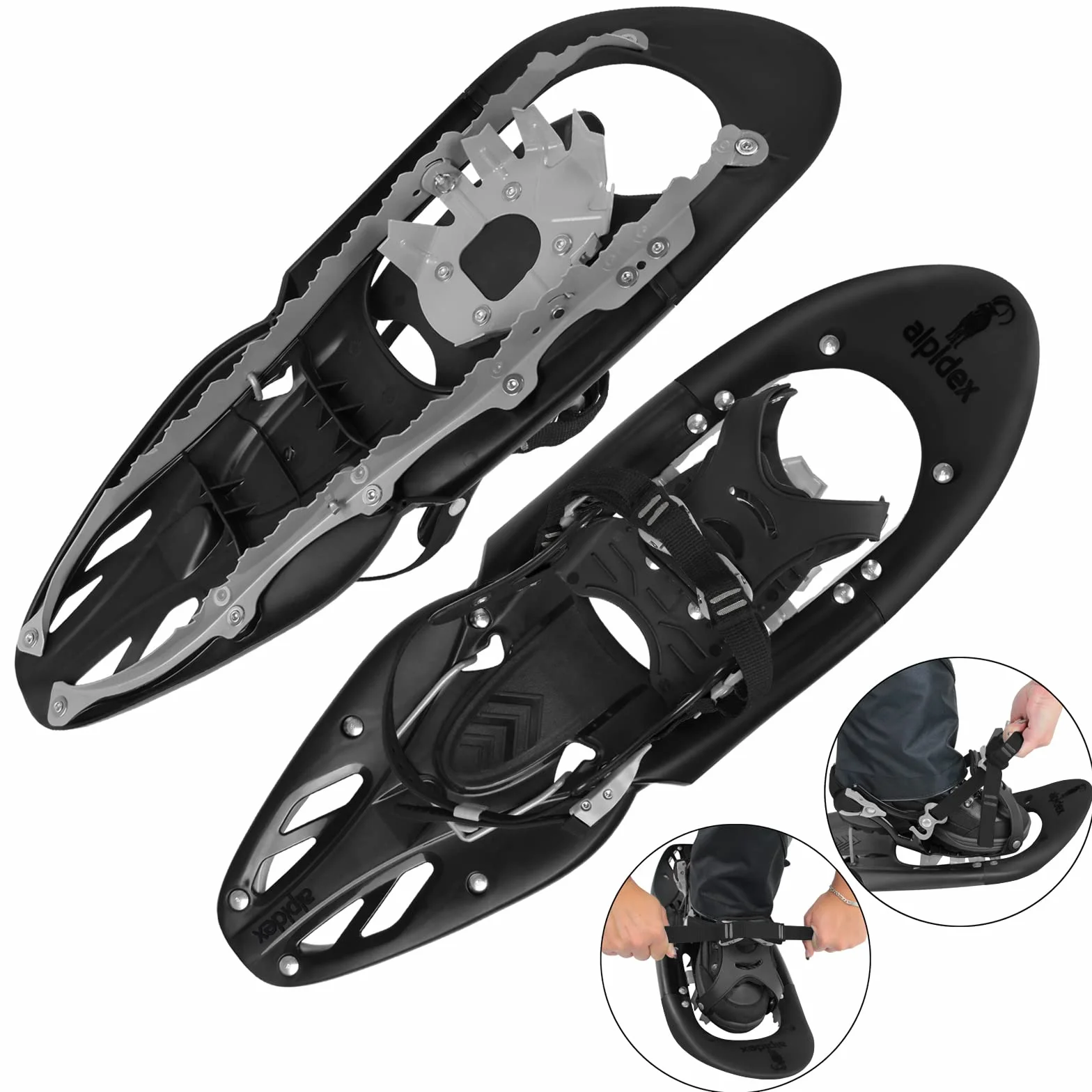 ALPIDEX Raquette Neige Adulte 38-45 Sac Transport Bâtons Telescopiques