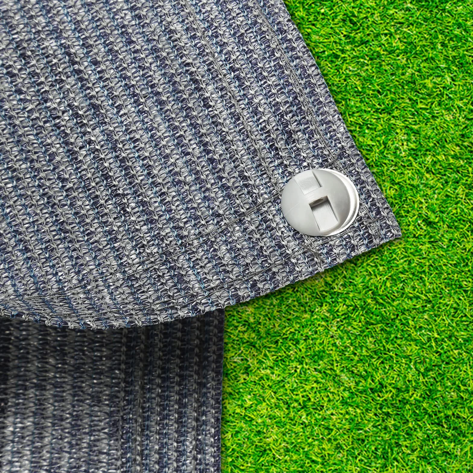 Tapis d'auvent Respirant Antidérapant Lavable pour Camping avec Piquets et Sac de Transport