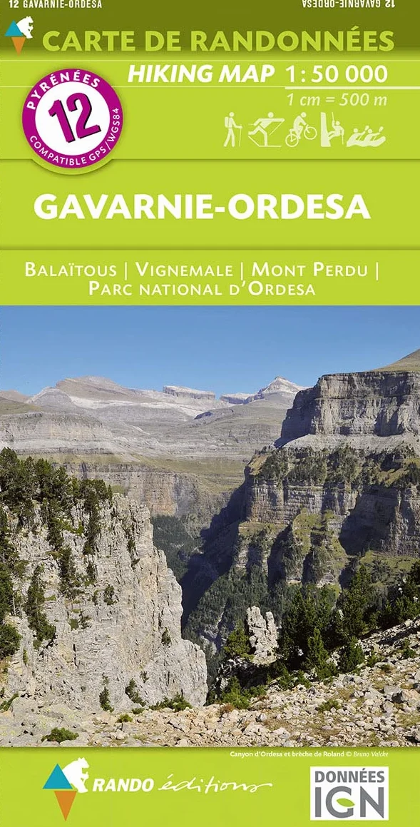 Mapa Gavarnie Ordesa 1:50 000