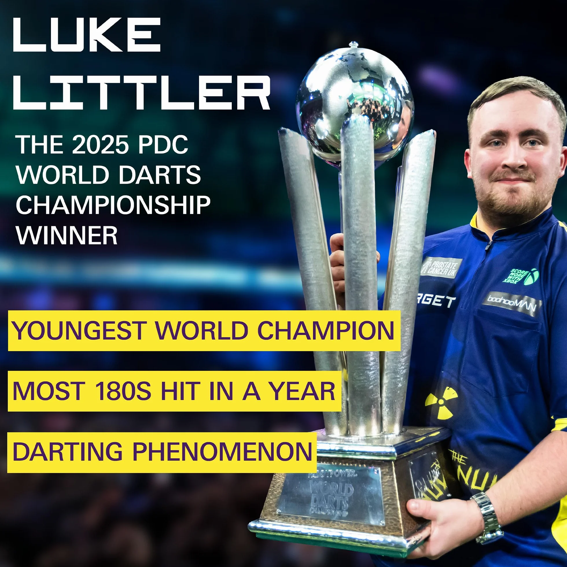 Target Darts Luke Littler Brass 22G Pointe en Acier Fléchettes Set The Nuke Player Édition Fléchette