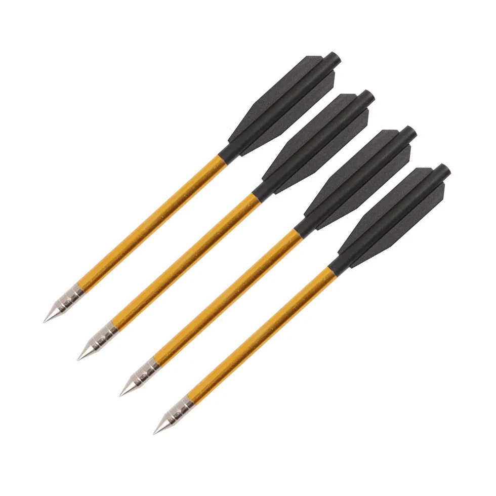 Aluminium flèches de boulons d'arbalète 6,25 Pouces pour 50 LB / 80 LB, Paquet de 12