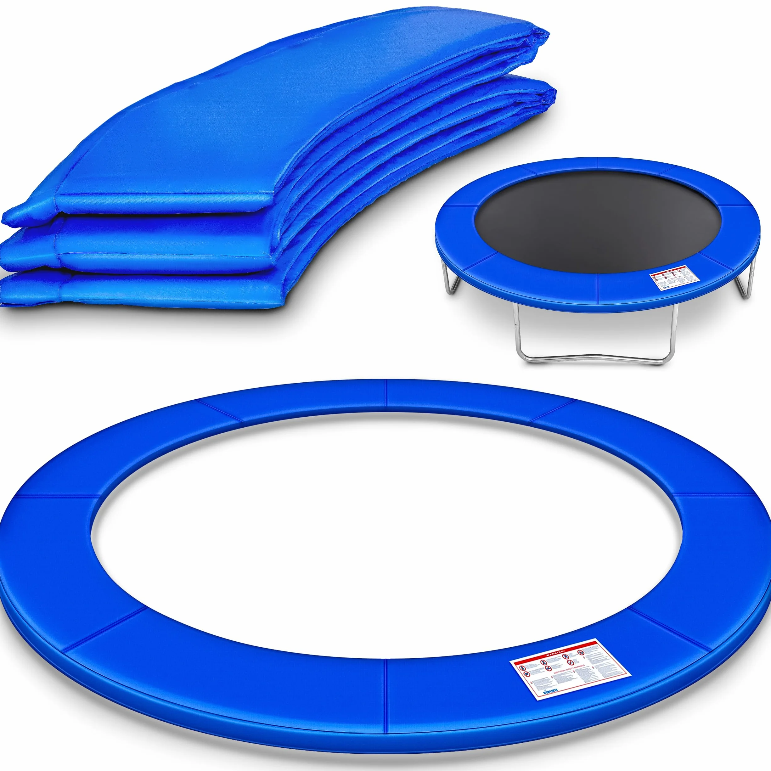 KIDUKU Coussin de Protection pour Trampoline 244 305 366 427 cm Rembourrage résistant aux intempéries UV Gel