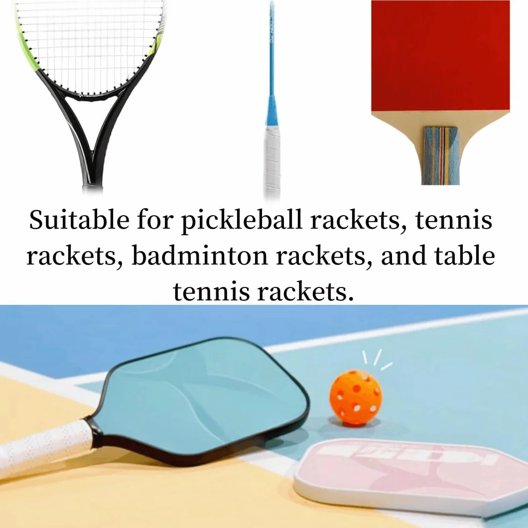 Lot de 2 bandes en silicone pour poignées de raquette de tennis pickleball cadeaux personnalisés