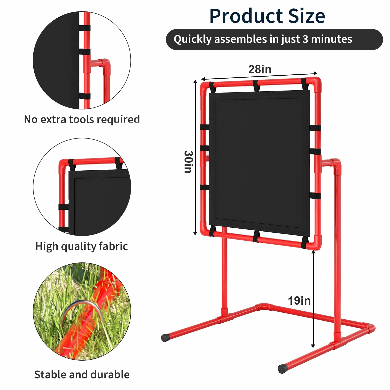 Baseball Pitching Accuracy Trainer Aim Net with Hit Zone Compatible with Wiffle Ball Blitzball Plastic Balls