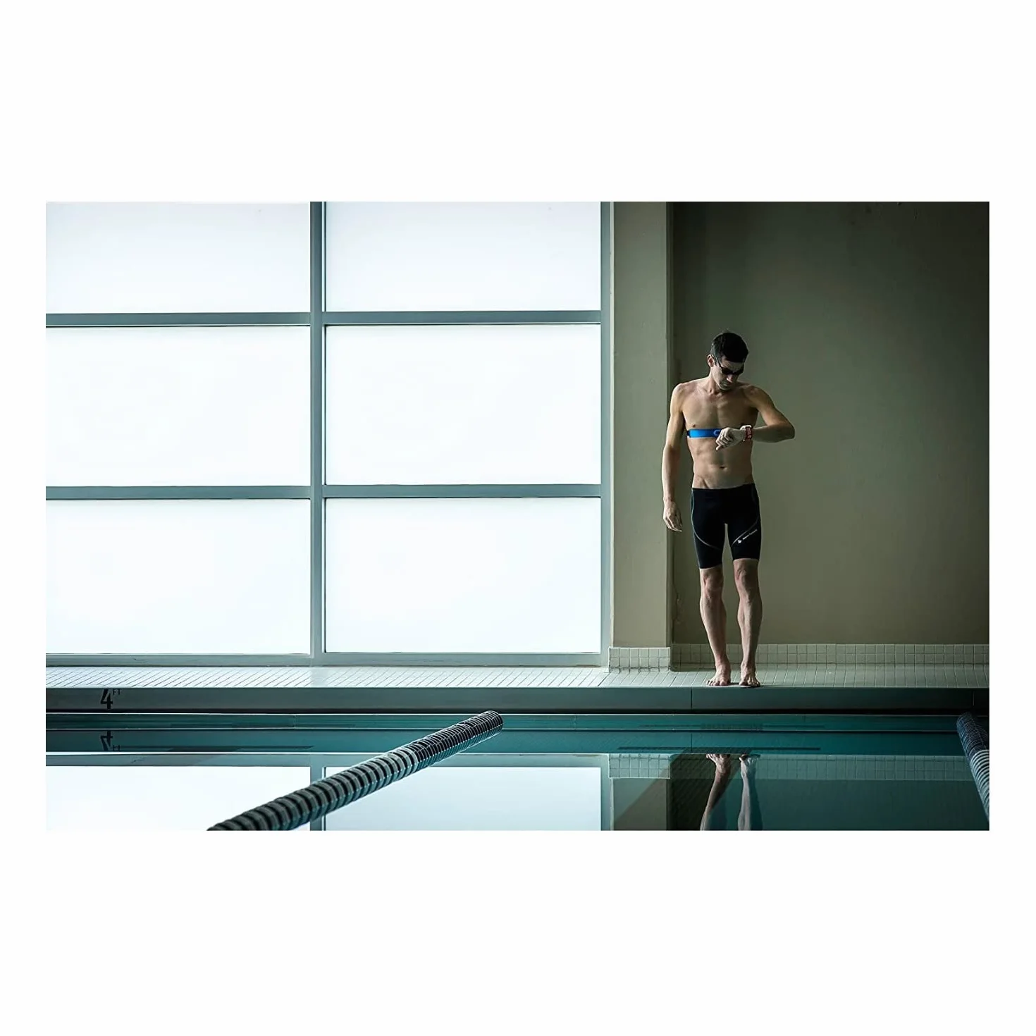 Garmin Premium Herzfrequenz-Brustgurt HRM-Swim zur Herzfrequenzmessung Unter Wasser rutschfest Schwimmen