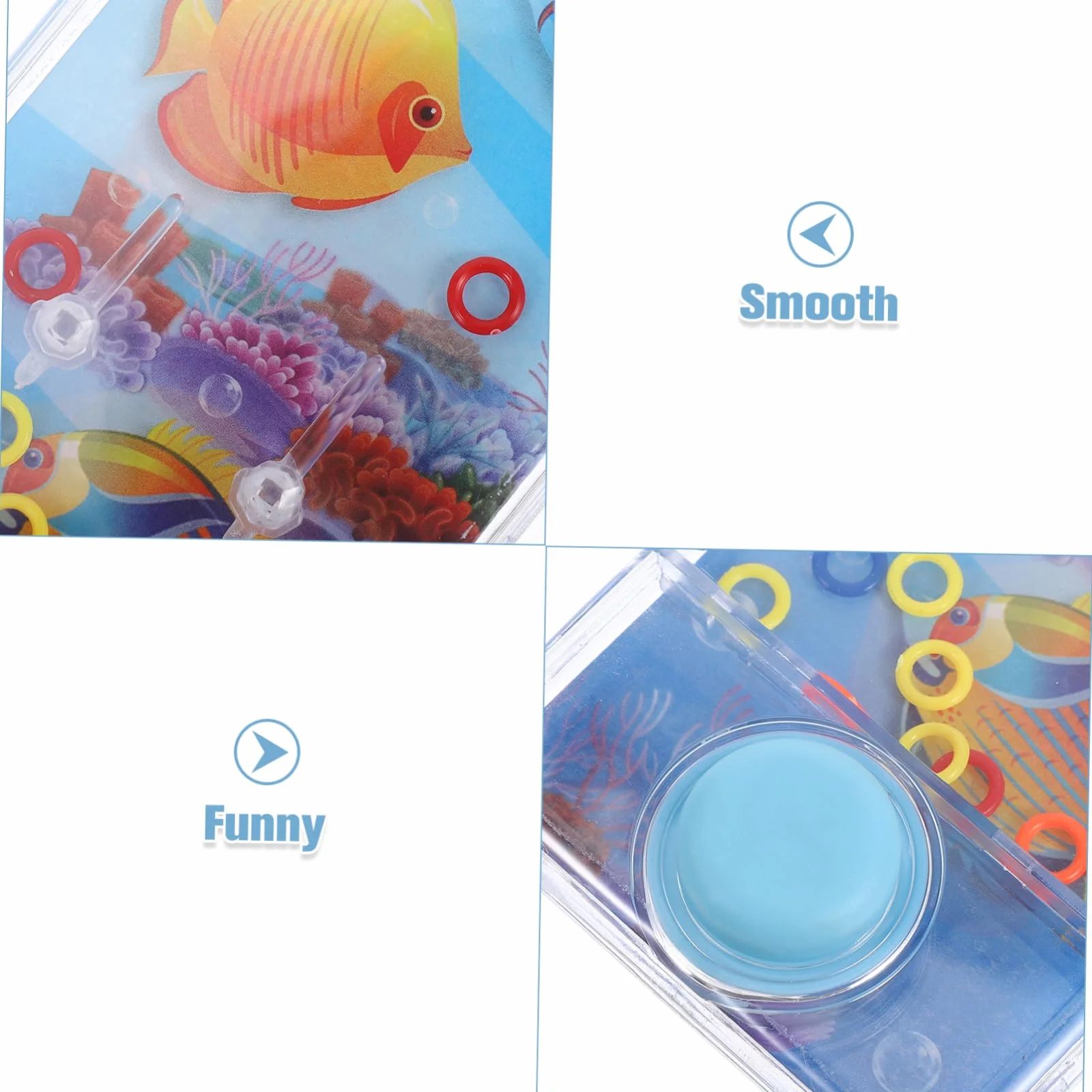 BESPORTBLE 2 Pièces Jeux Eau Anneaux pour Garçon Fille Intellectuels Amusants Jeu Adresse Aquatique Portable