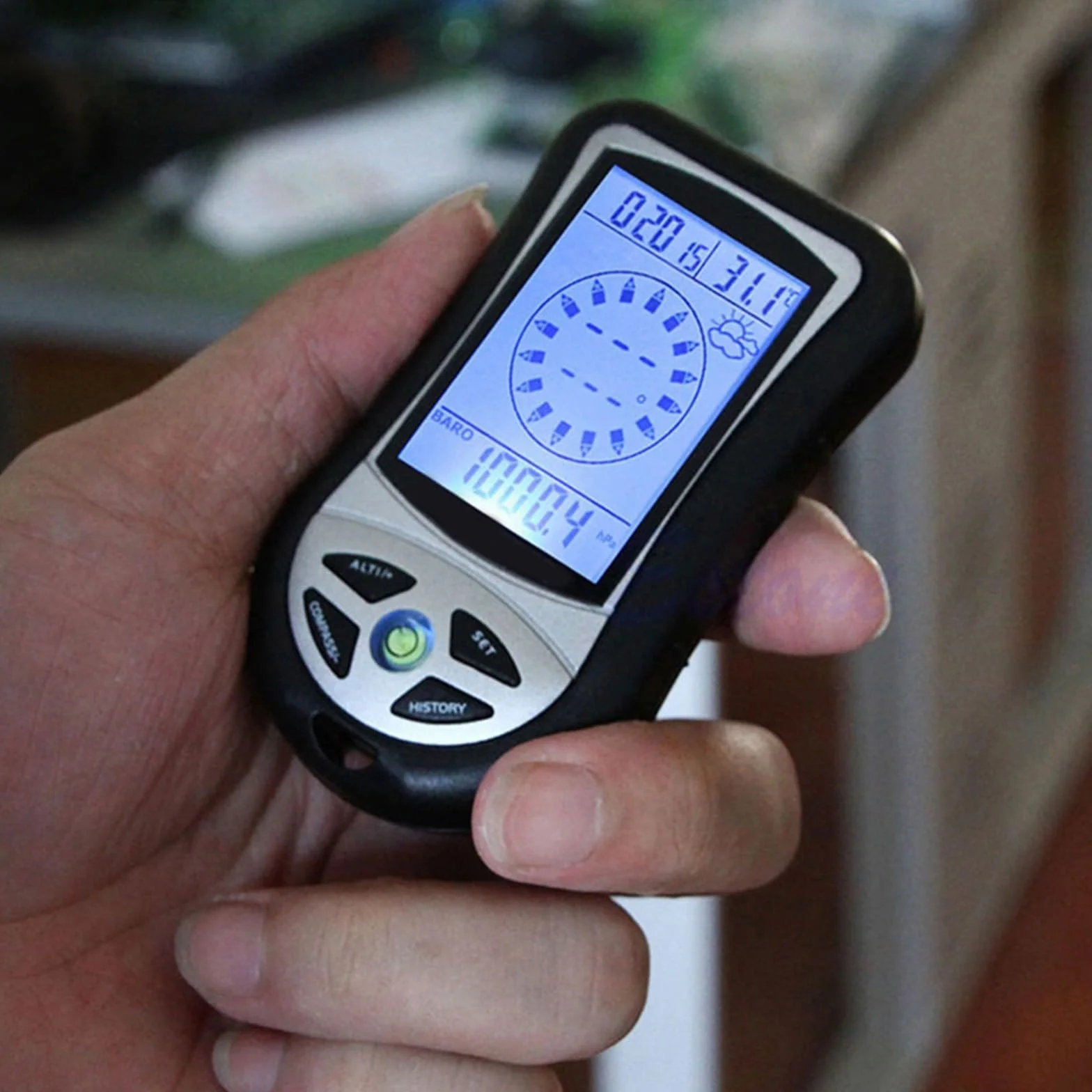 Altimètre baromètre thermomètre multifonction de poche randonnée