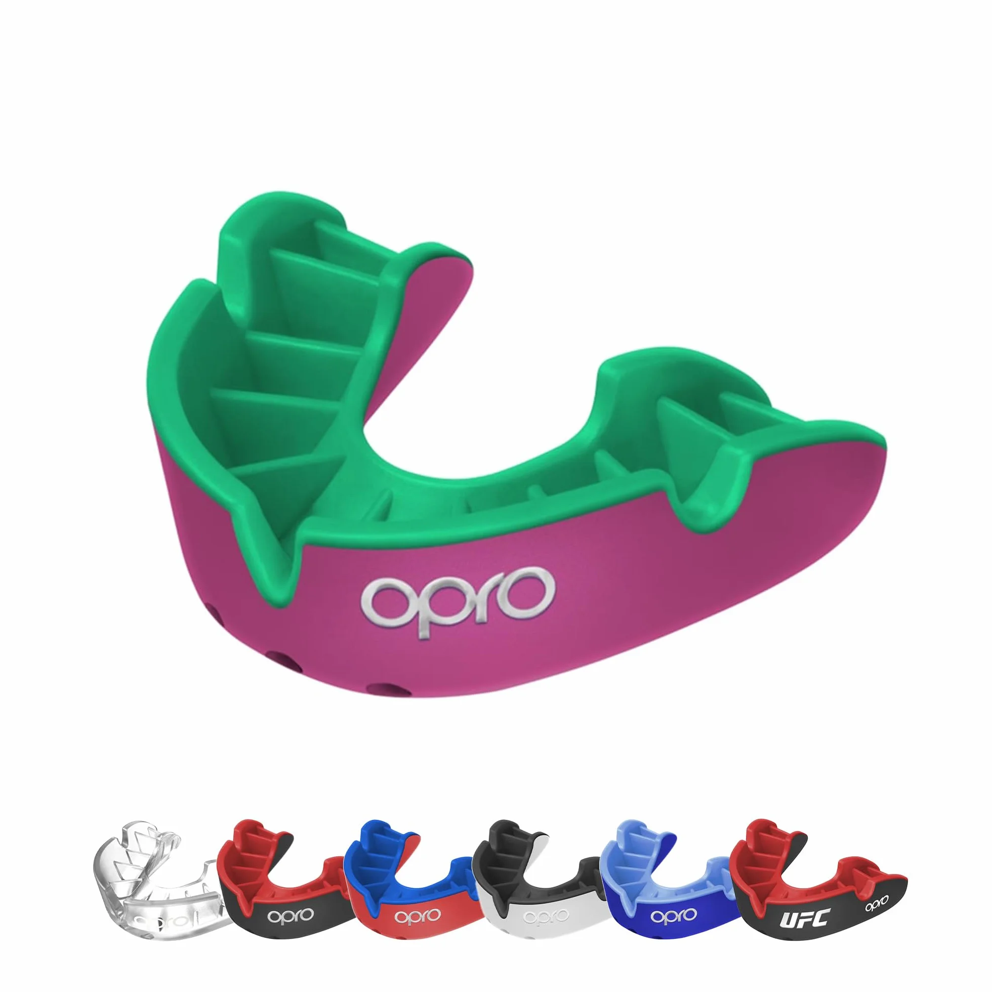OPRO Protège-dents Niveau Argent - Boxe, MMA, Rugby, Hockey - Adultes et Enfants - Facile à Mouler