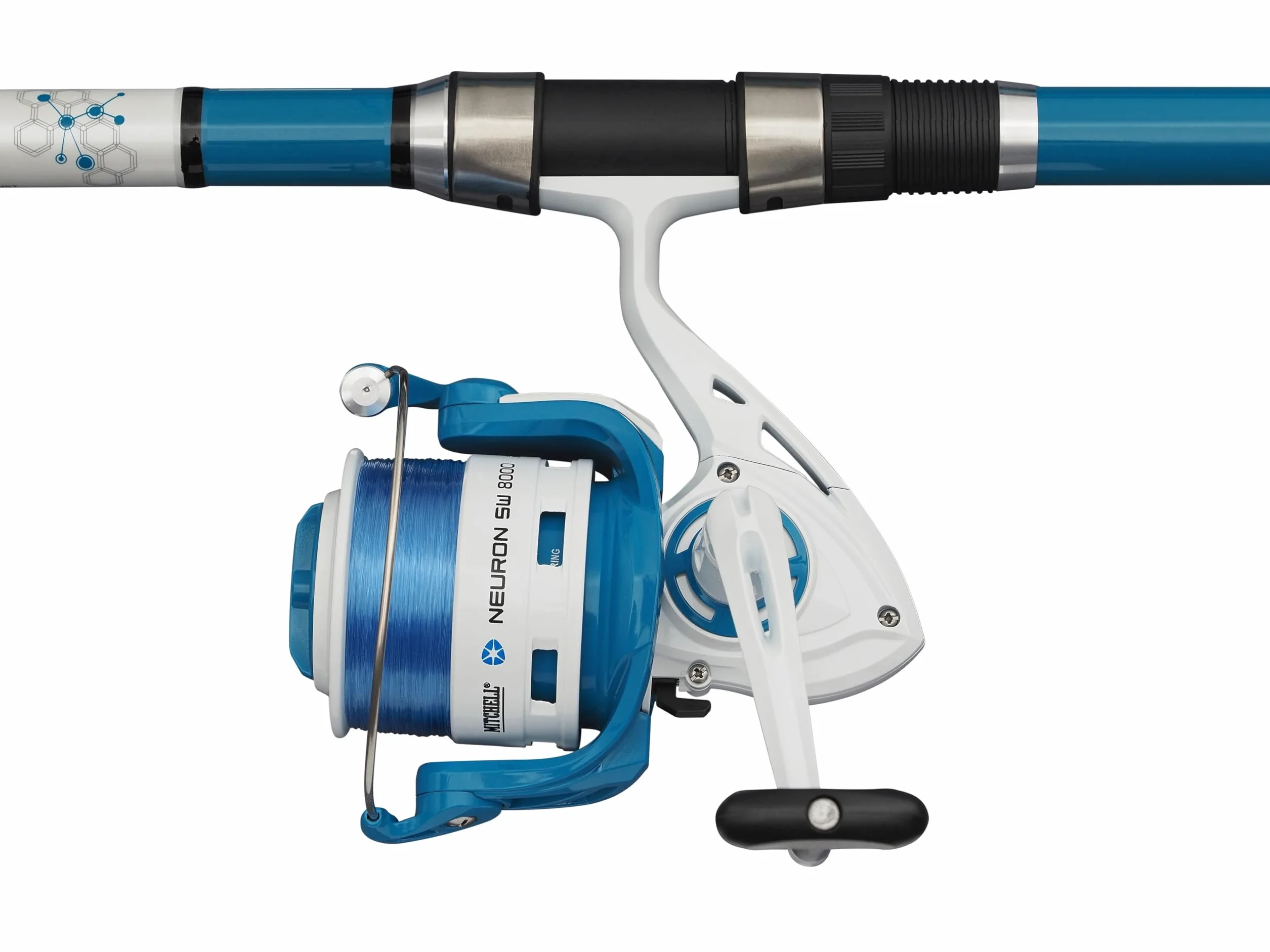 Mitchell Neuron SW II Ensemble Canne et Moulinet Surf Pêche Mer Graphite Pré-enroulé