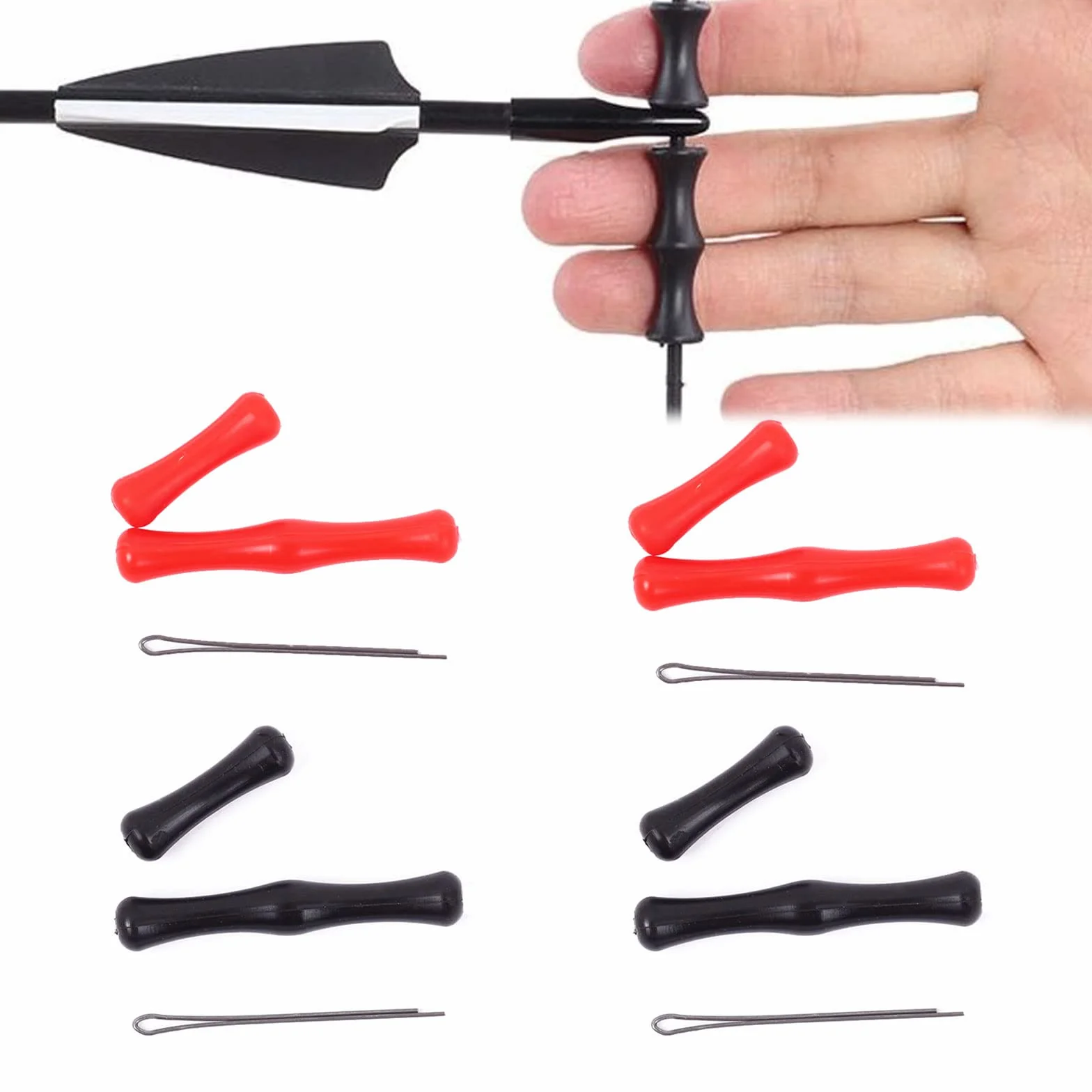 Protège-Doigts Tir à l'Arc en Silicone pour Chasse Protection Doigts