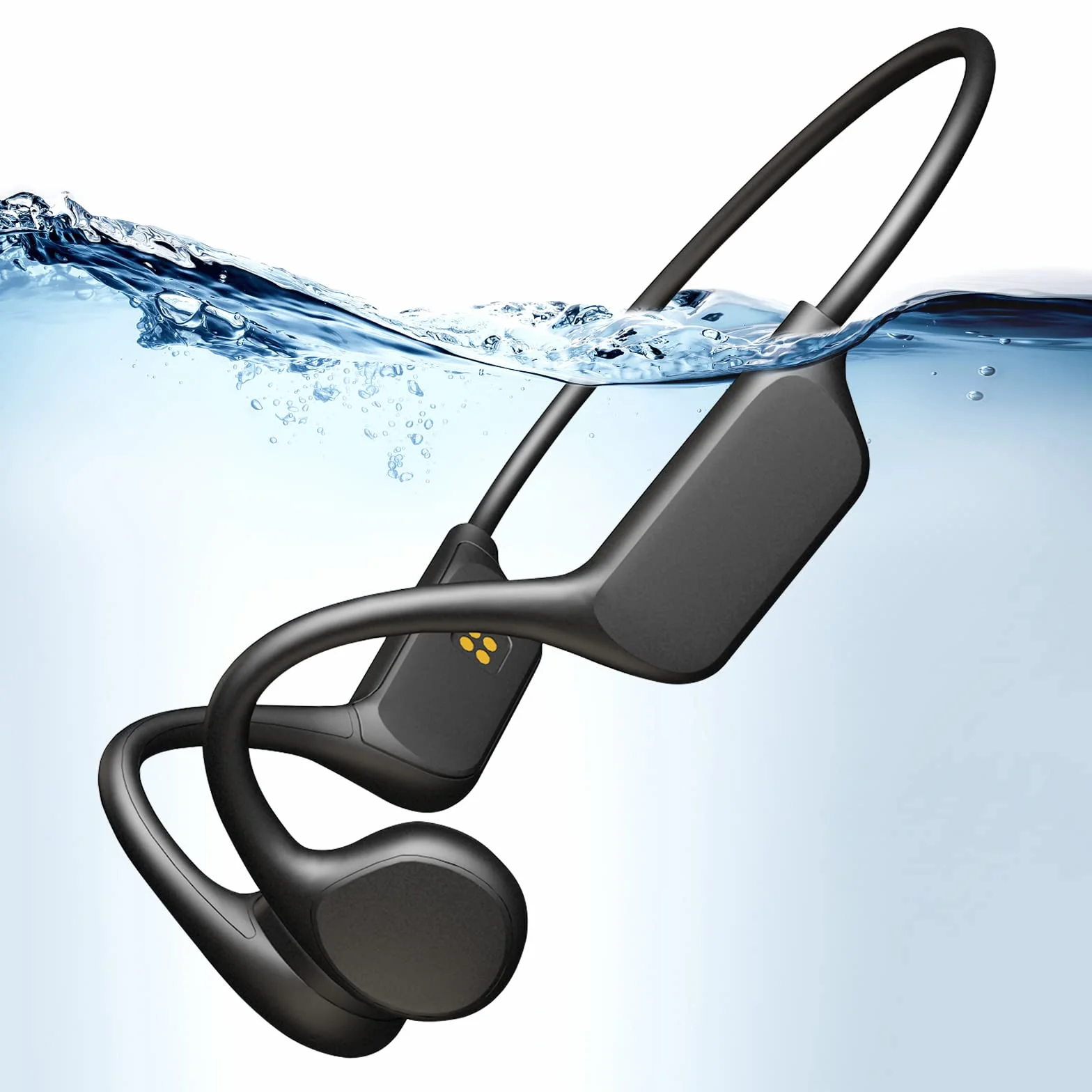 Casque de natation étanche IPX8 MP3 32 Go Bluetooth 5.3 écouteurs sport sans fil microphone intégré