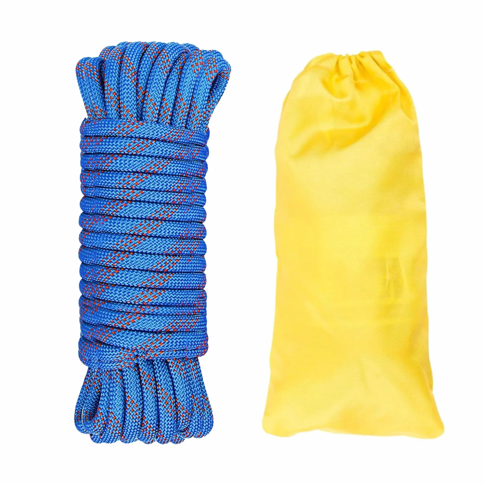 Corde Statique 10 mm 10 m Sauvetage Hauteur Alpinisme Camping Grande Capacité Charge Résistance Usure
