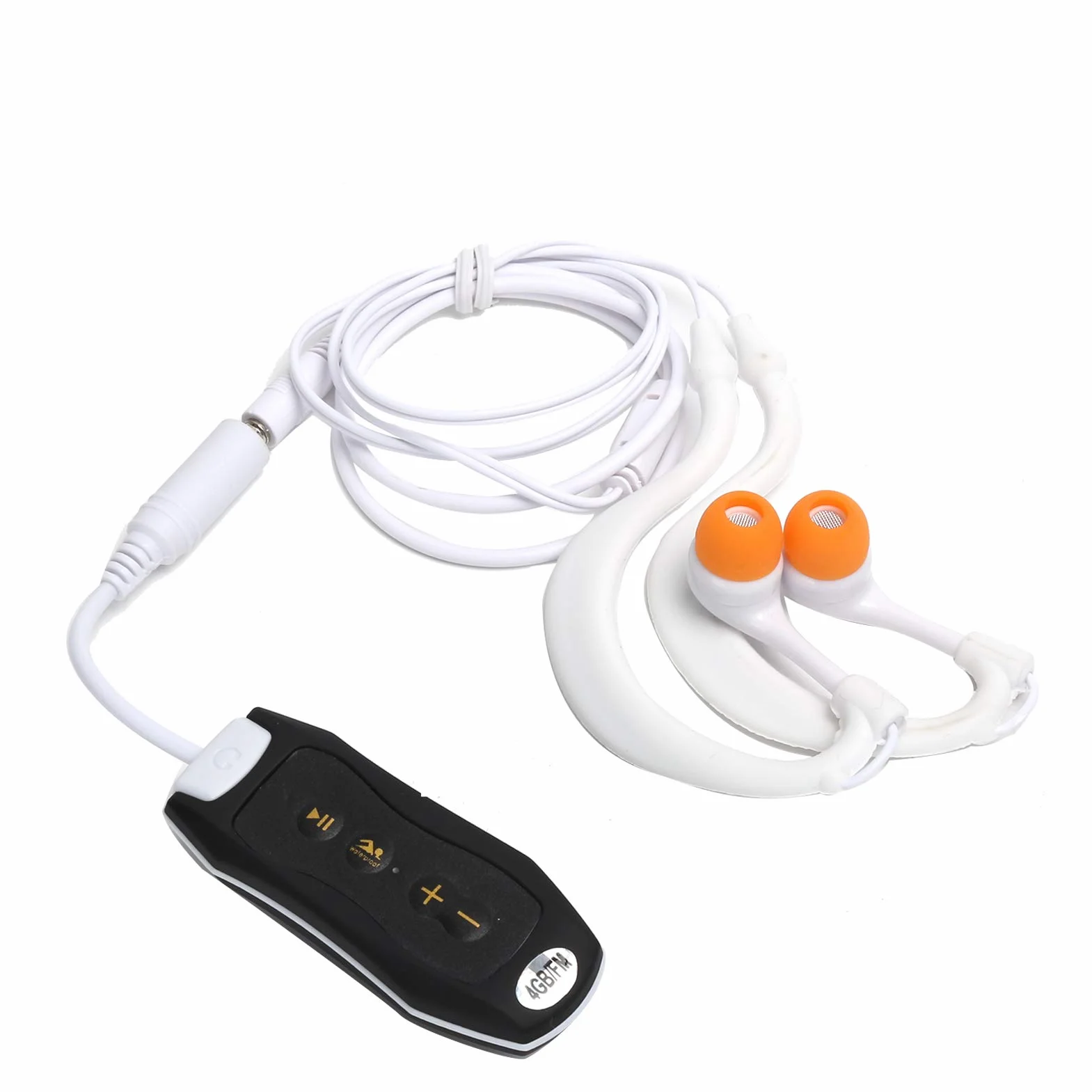 KIMISS Lecteur MP3 Sport IPX8 4 Go Radio FM Clip Écouteurs Natation