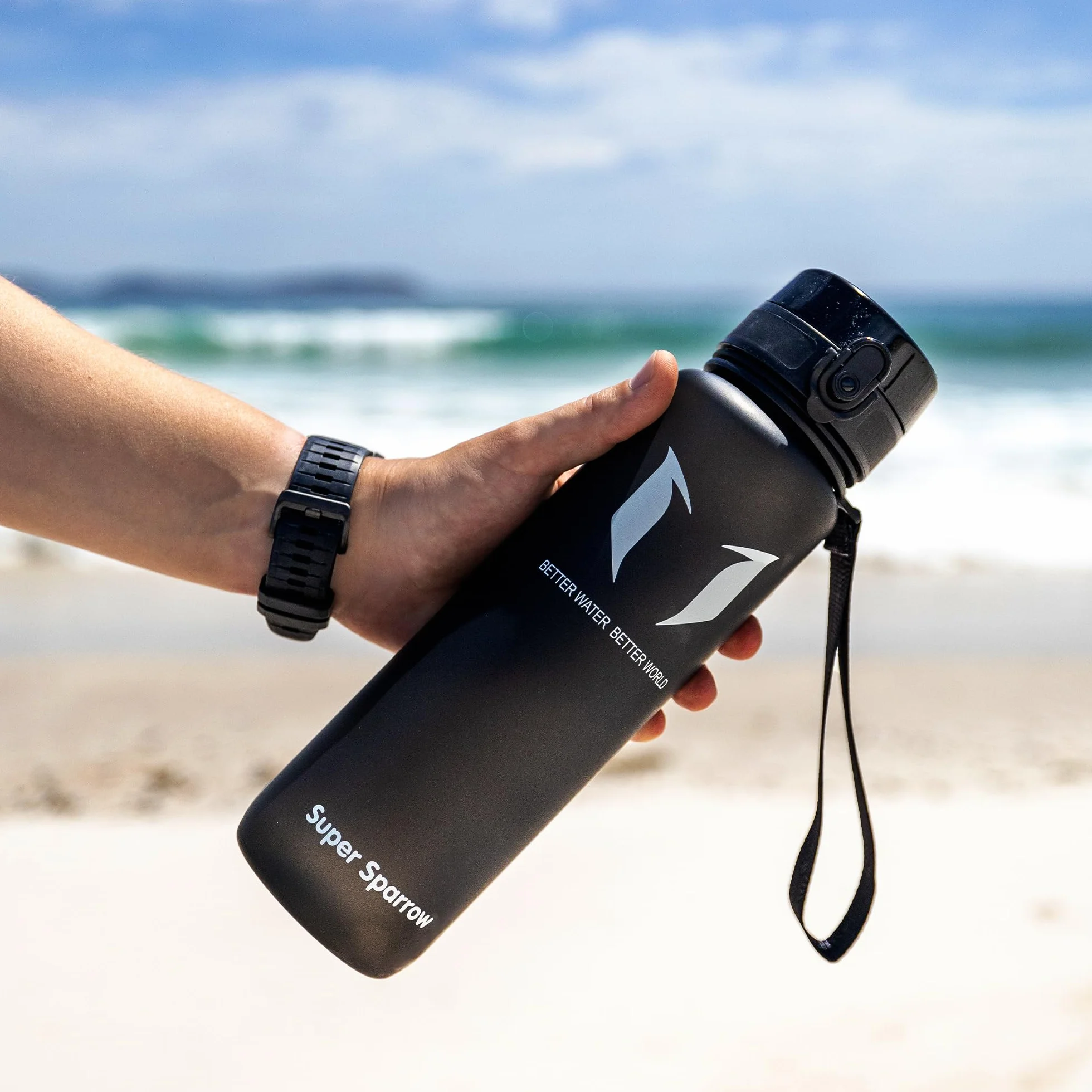 Super Sparrow Bouteille d'eau Gourde sans BPA 350ml 500ml 750ml 1000ml Sport Randonnée