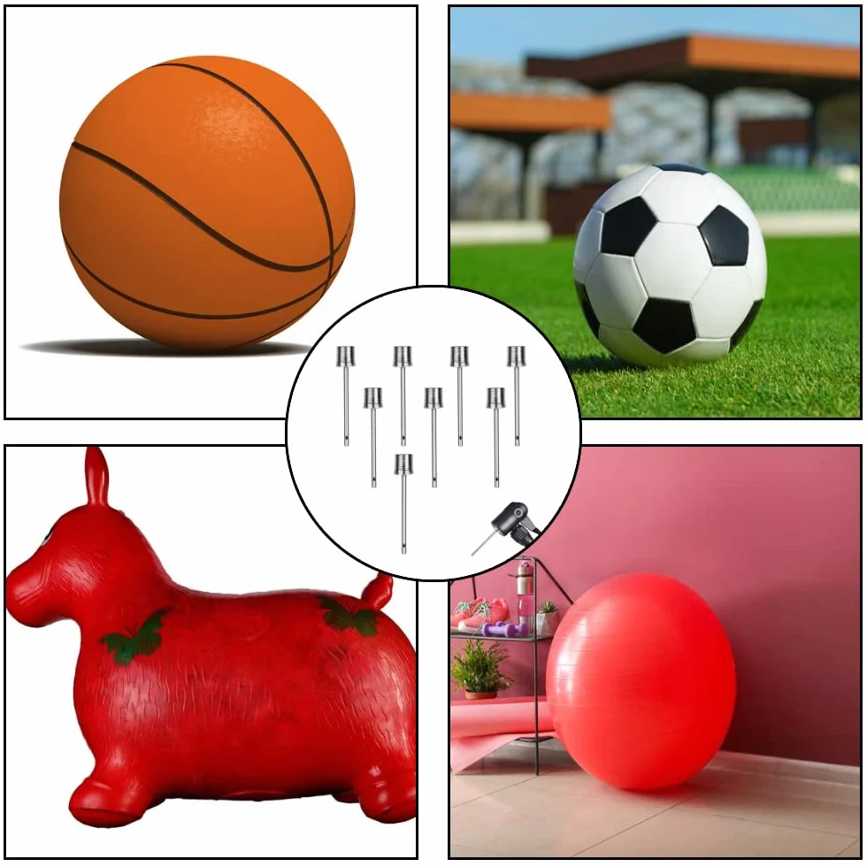 Aiguilles pour pompe à boule, lot de 8 aiguilles de gonflement pour ballons
