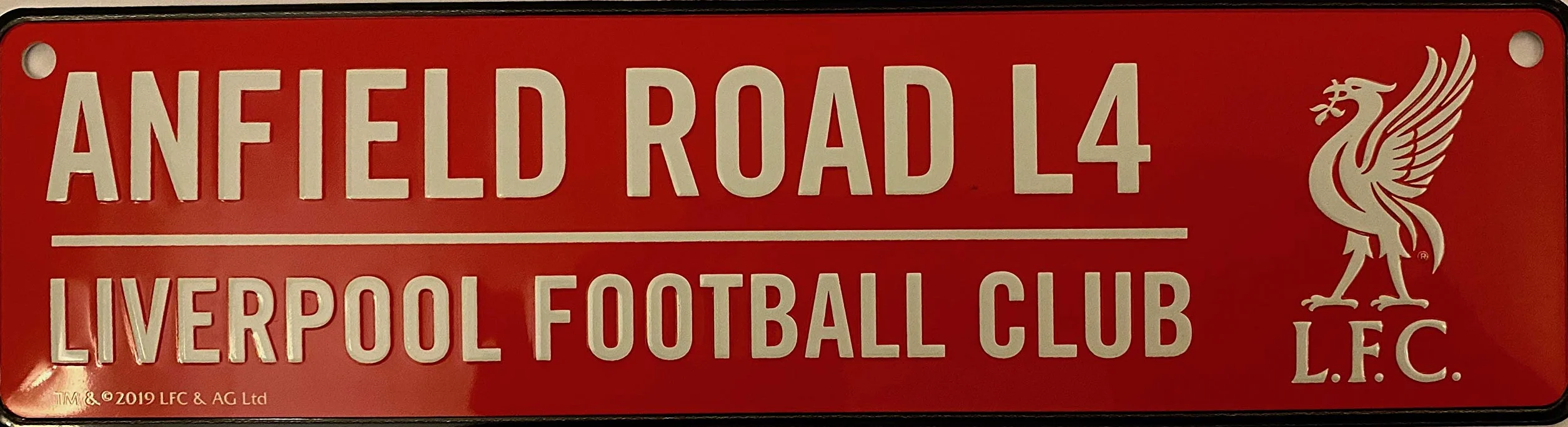 Liverpool Football Club Mini plaque de rue Rouge