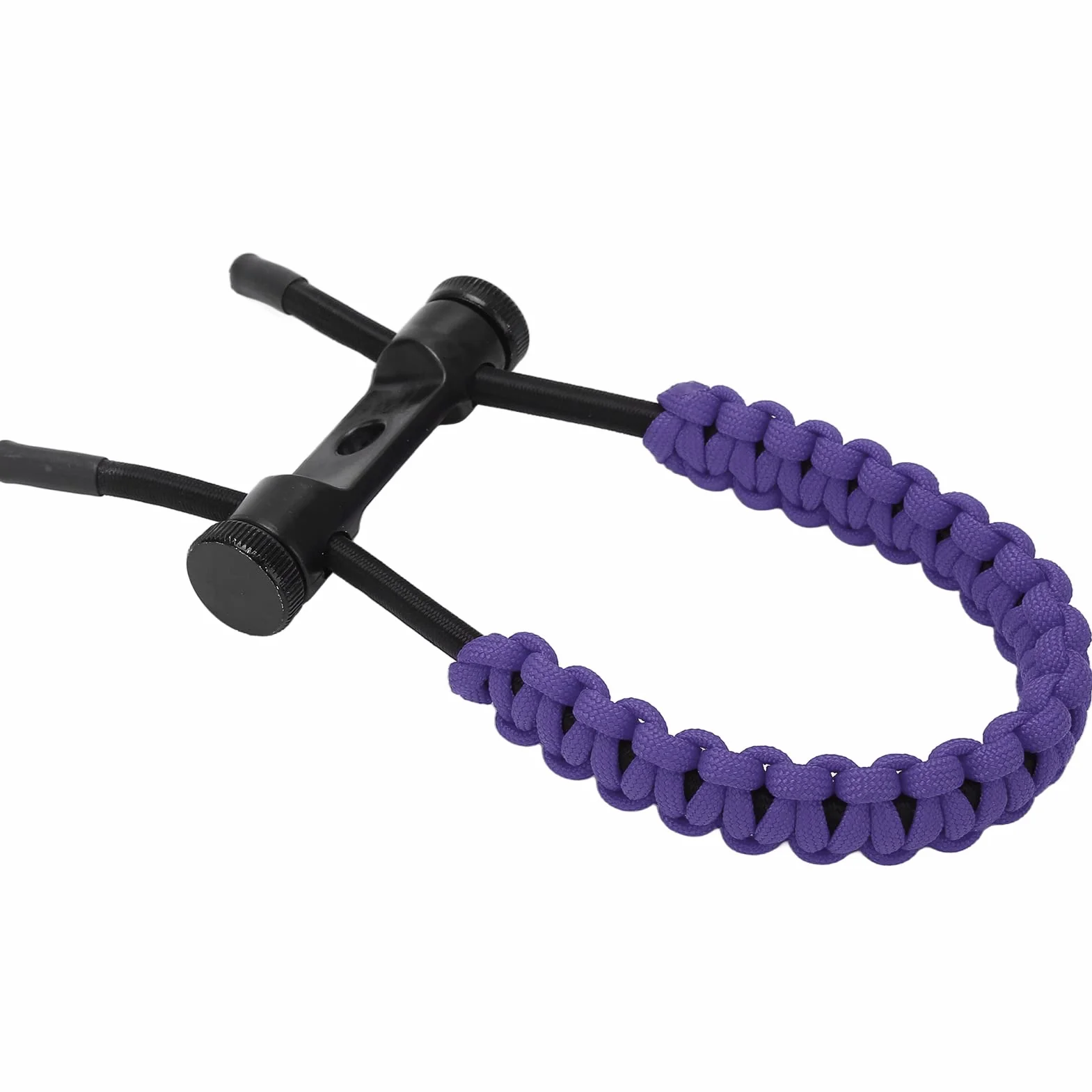Élingues de Poignet D'arc à Poulies Réglables, Corde de Dragonne Durable pour Tir à L'arc (Violet)