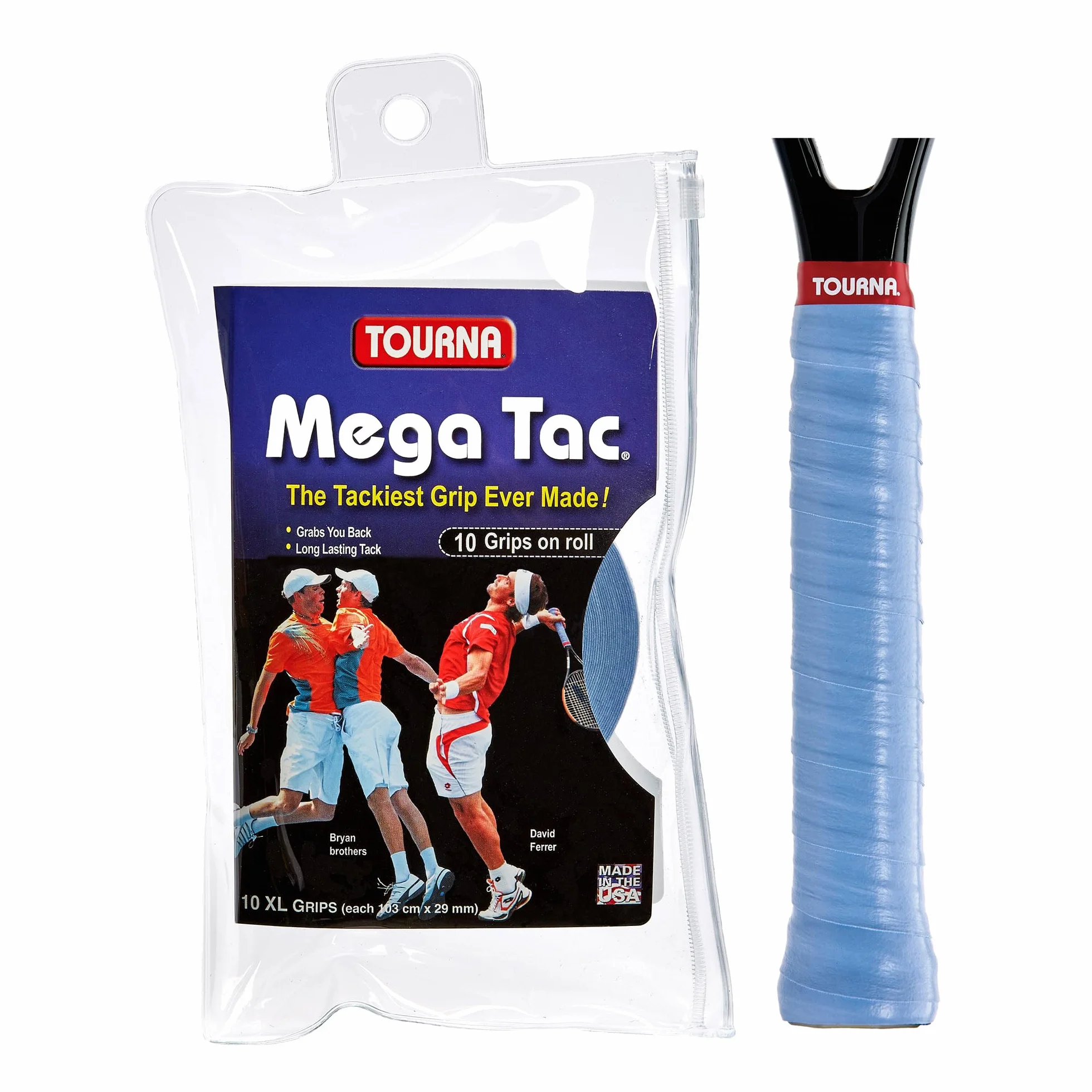 Tourna Mega Tac Extra Tacky Overgrip 10-Pack