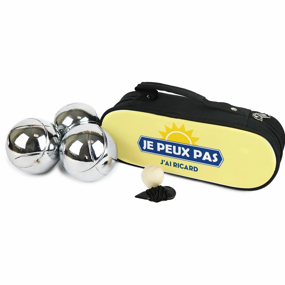 Sacoche Boule Pétanque Personnalisable en Coton - Sac Pétanque Cadeau Homme Femme