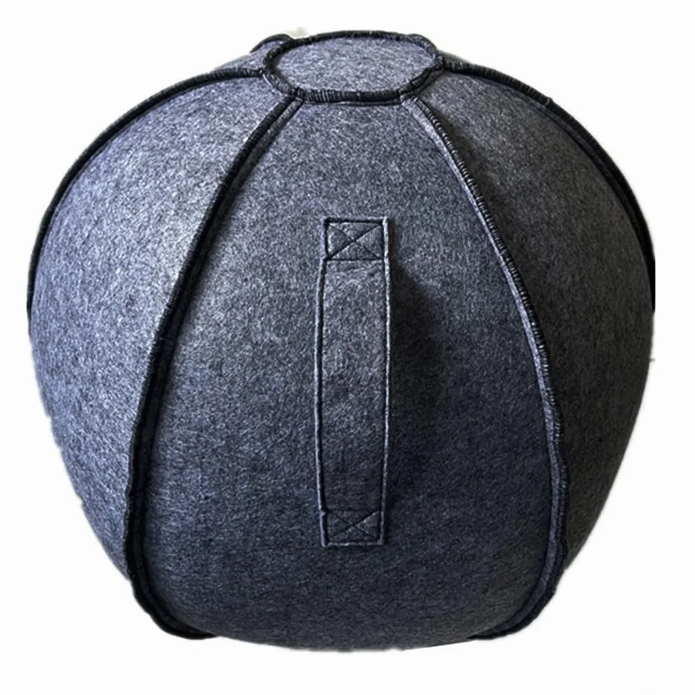Housse de protection en feutre pour balle de yoga 55 cm 65 cm 75 cm pliable résistante à l'usure accessoire de fitness