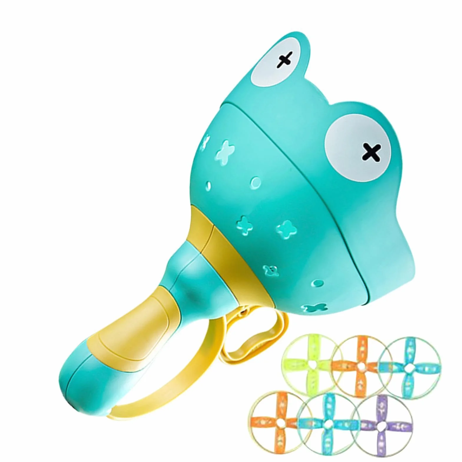 Jouet lance-disque volant 5,51 x 9,06 pouces jeu extérieur soucoupe volante