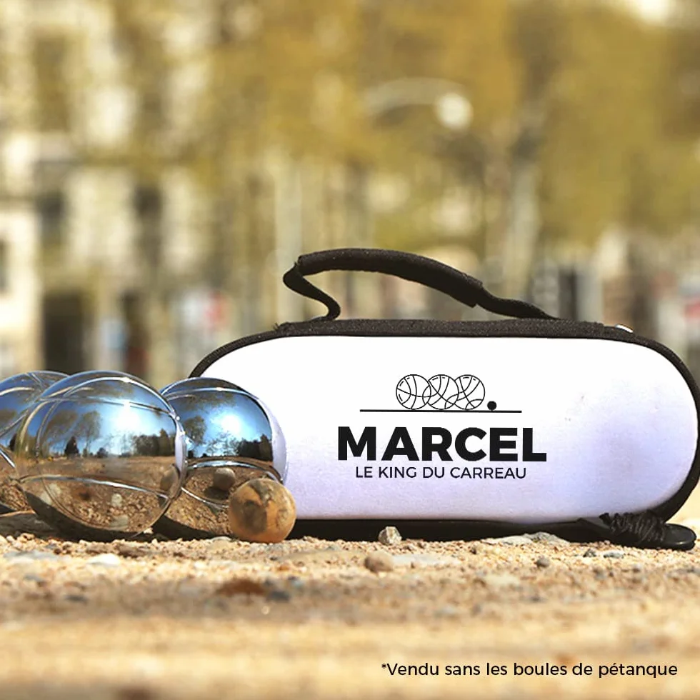 Sacoche Boule Pétanque Personnalisable en Coton pour Boule de Pétanque - Cadeau Homme