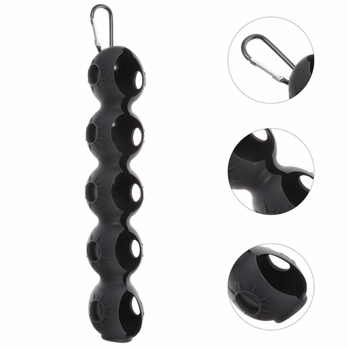 Porte-Golf en Silicone Noir Abaodam Lot de 2 Clip Portable Protection Accessoires pour Voiturette de Golf