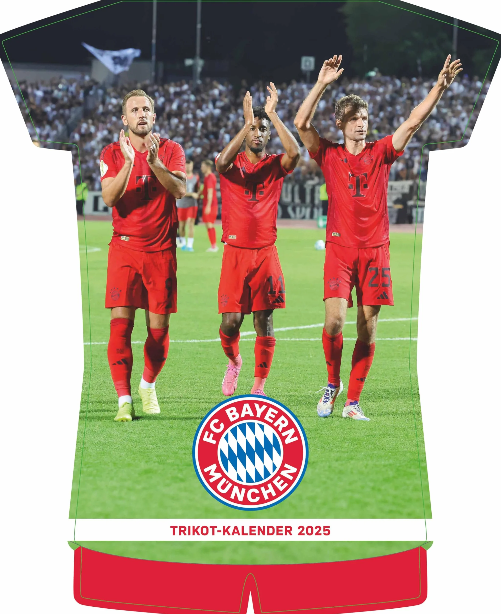 Calendrier FC Bayern Munich 2025 34,1 x 42 cm reliure à spirale NEUMANNVERLAGE