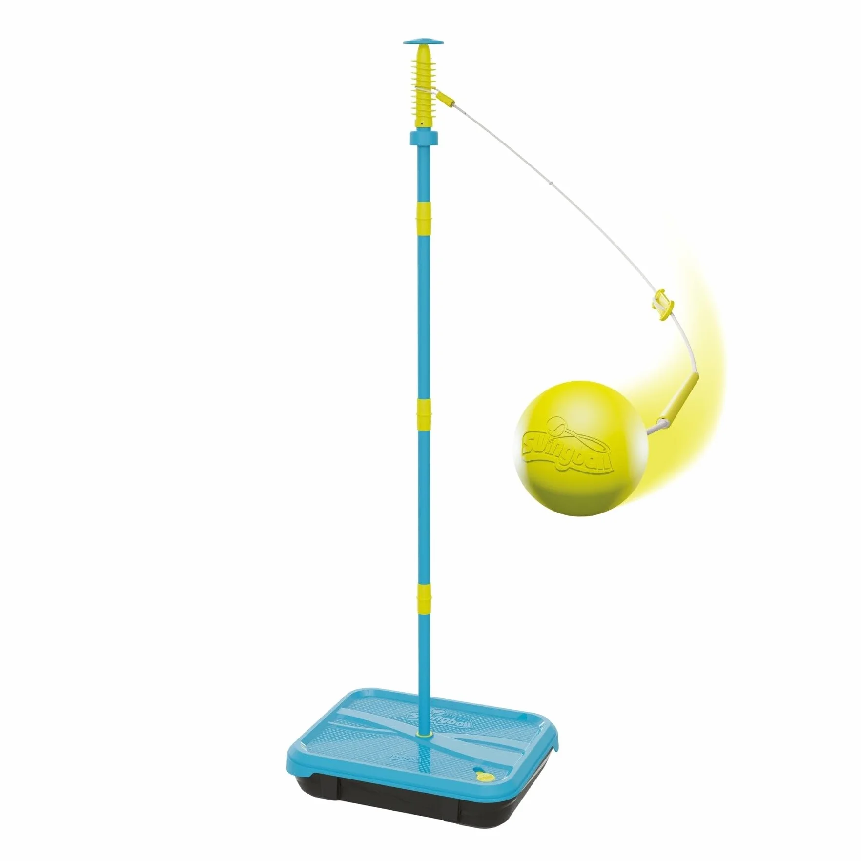 Swingball Lite Toute Surface Jeu de Tennis Transportable avec Raquettes Balle Mousse Socle à Lester Spirale Réglable