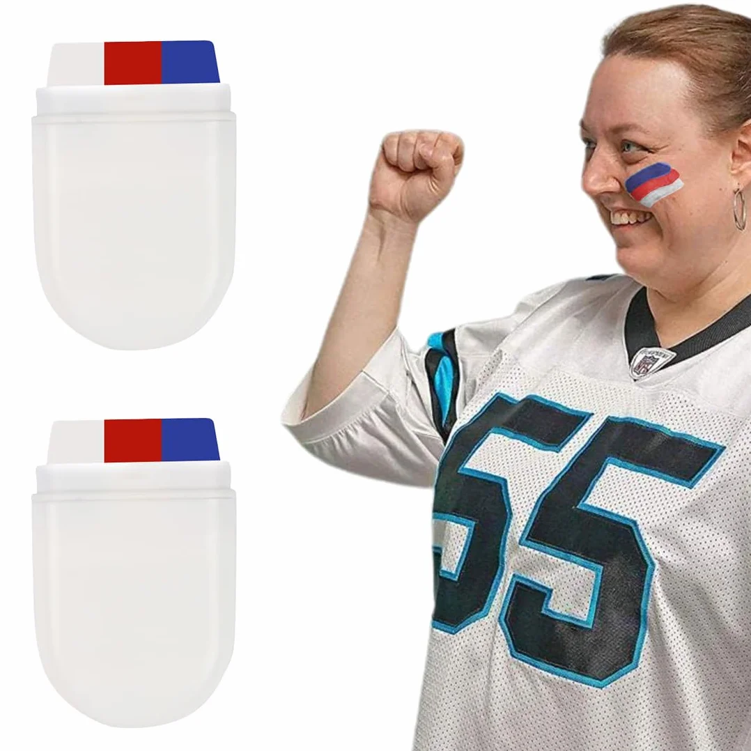 Crayon de Maquillage, Stick Tricolore - Facile à Appliquer, Idéal JO 2024