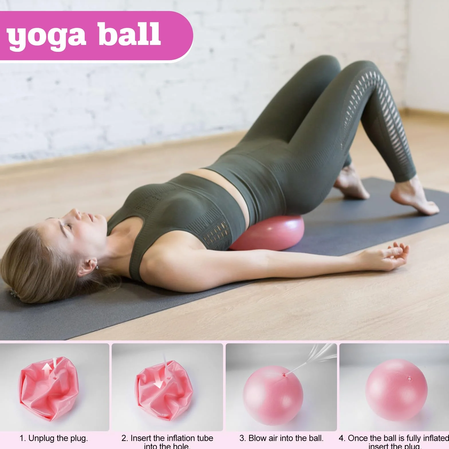 Kit de Pilates Pro Elite 13 Pièces, Cercle de Pilates, Bandes de Résistance, Ballon de Yoga, Sac de Gym