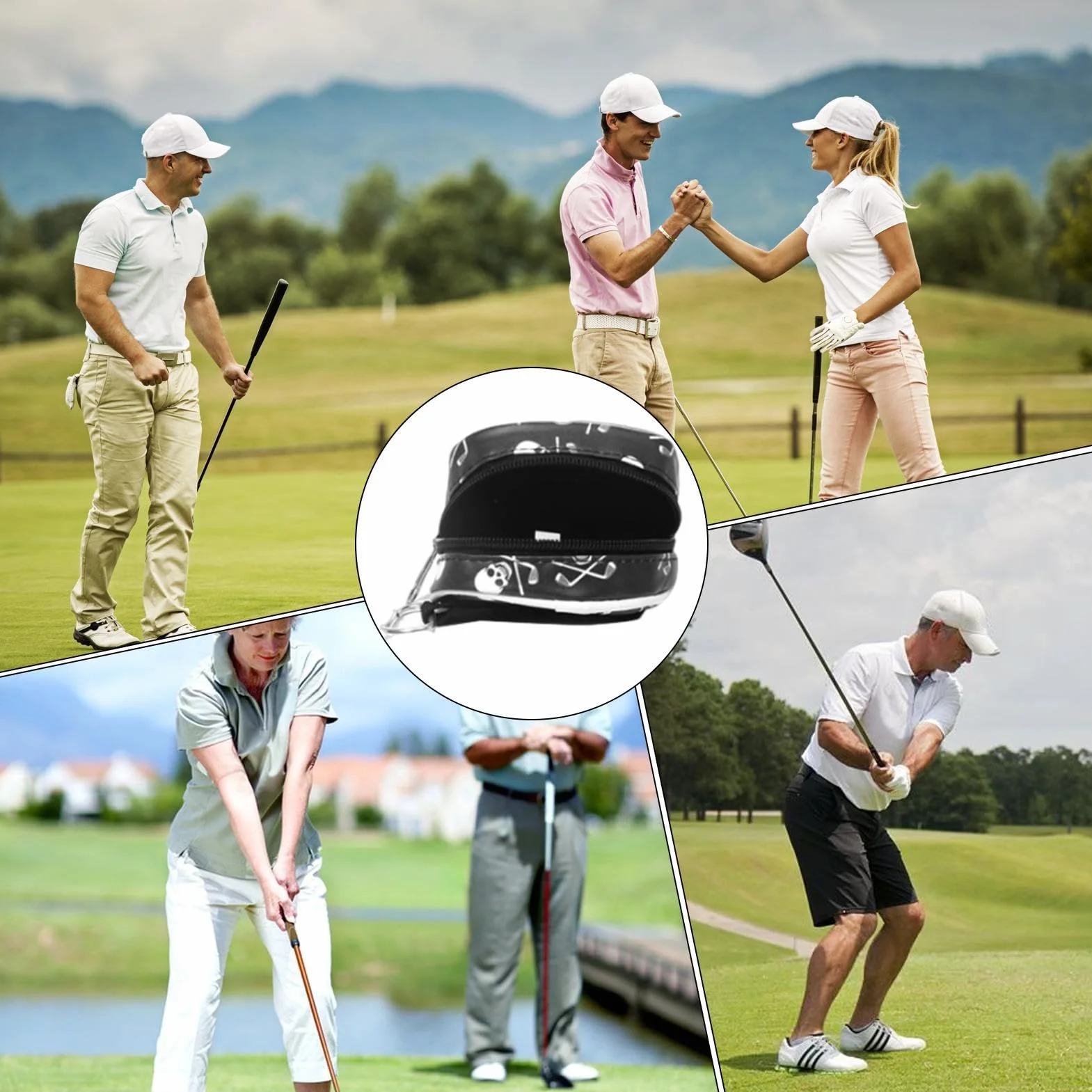 Housse de Golf pour T-shirt Sac de Transport avec Motif Crâne pour Homme