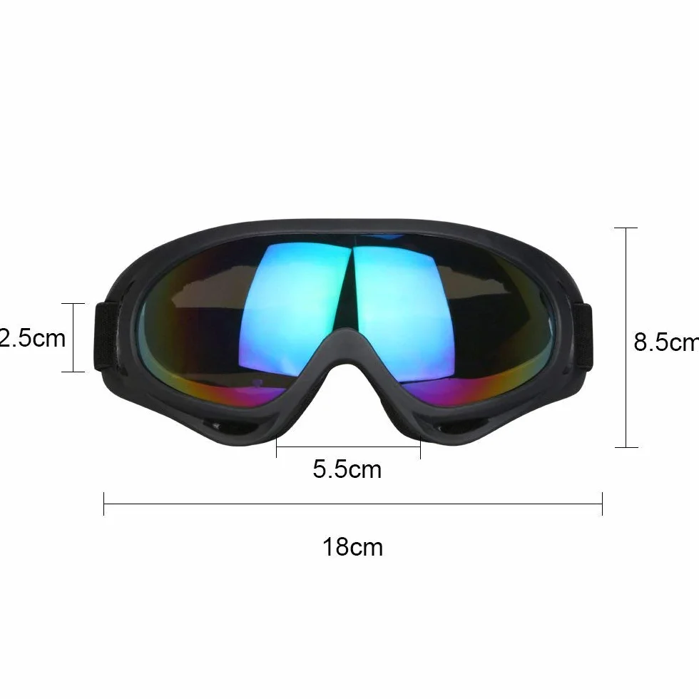 Vicloon Lunettes de Ski Masques Snowboard Protection Anti-poussière UV Anti-Buée Coupe-Vent