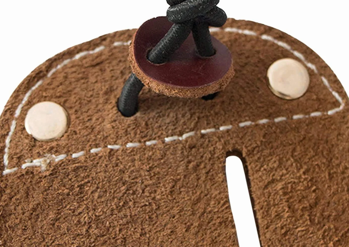 Namvo Doigts en Cuir de Vache pour tir à l'arc - Protection Doigts Marron