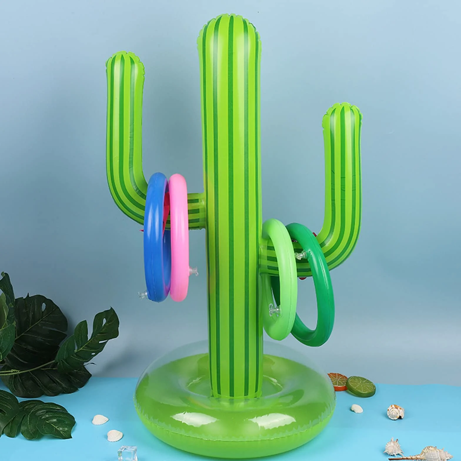 Piscine Gonflable Jouets Toss Game Ring Cactus Gonflable Jeux Piscine Exterieur Enfant Adulte Fiesta Anniversaire
