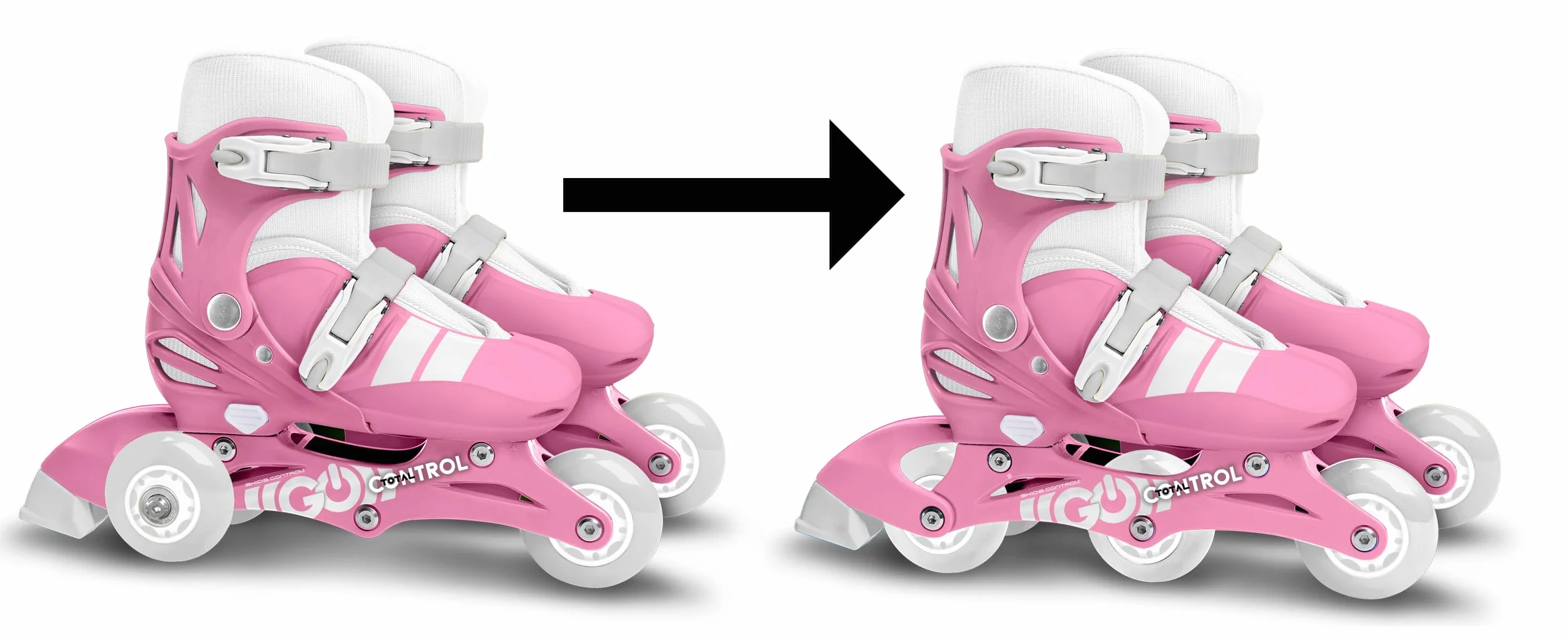 TRISKATES SKIDS Control Pink Rollers 27-30