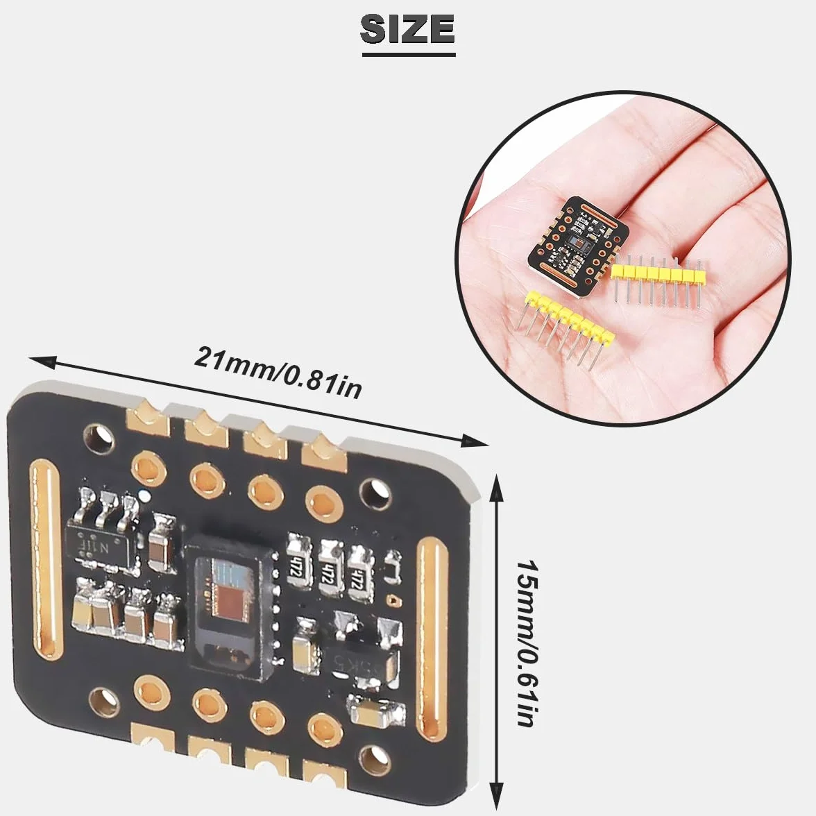 MAX30102 Module de capteur de fréquence cardiaque avec câble, pack de 4